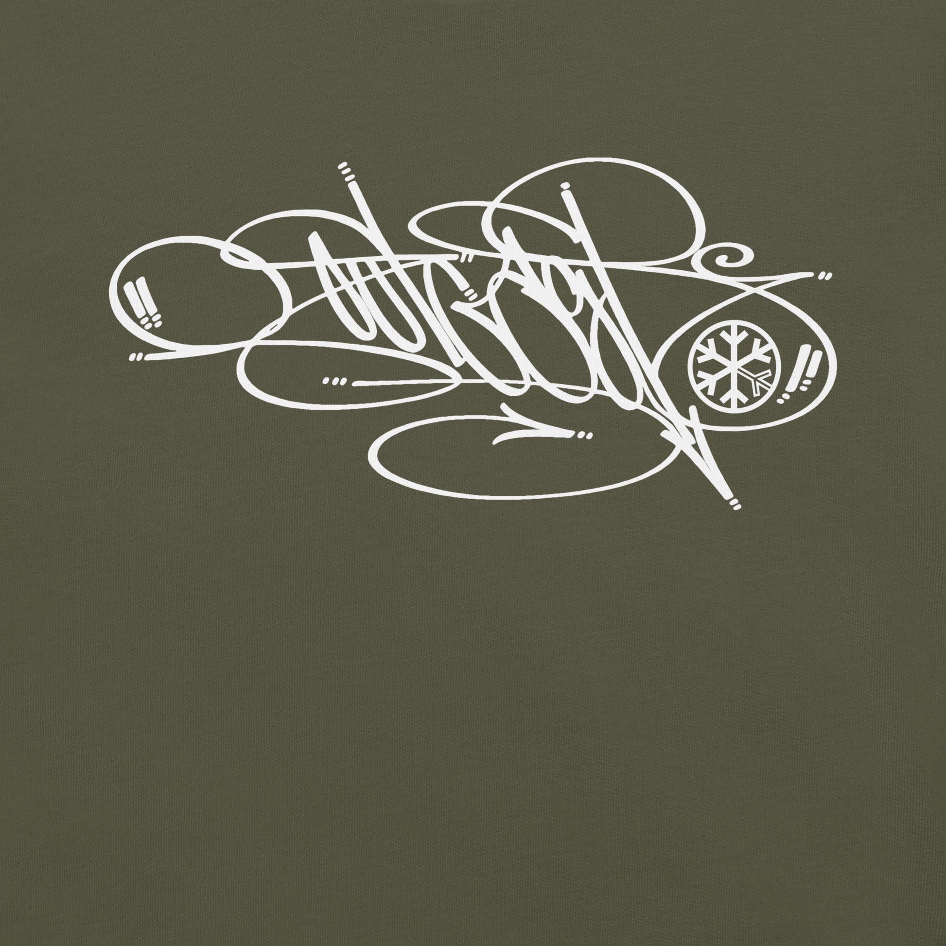 Green-Outcast Tag Tee by Graffiti Dad from B.Different Clothing, graphic, graffiti-inspired streetwear t-shirt