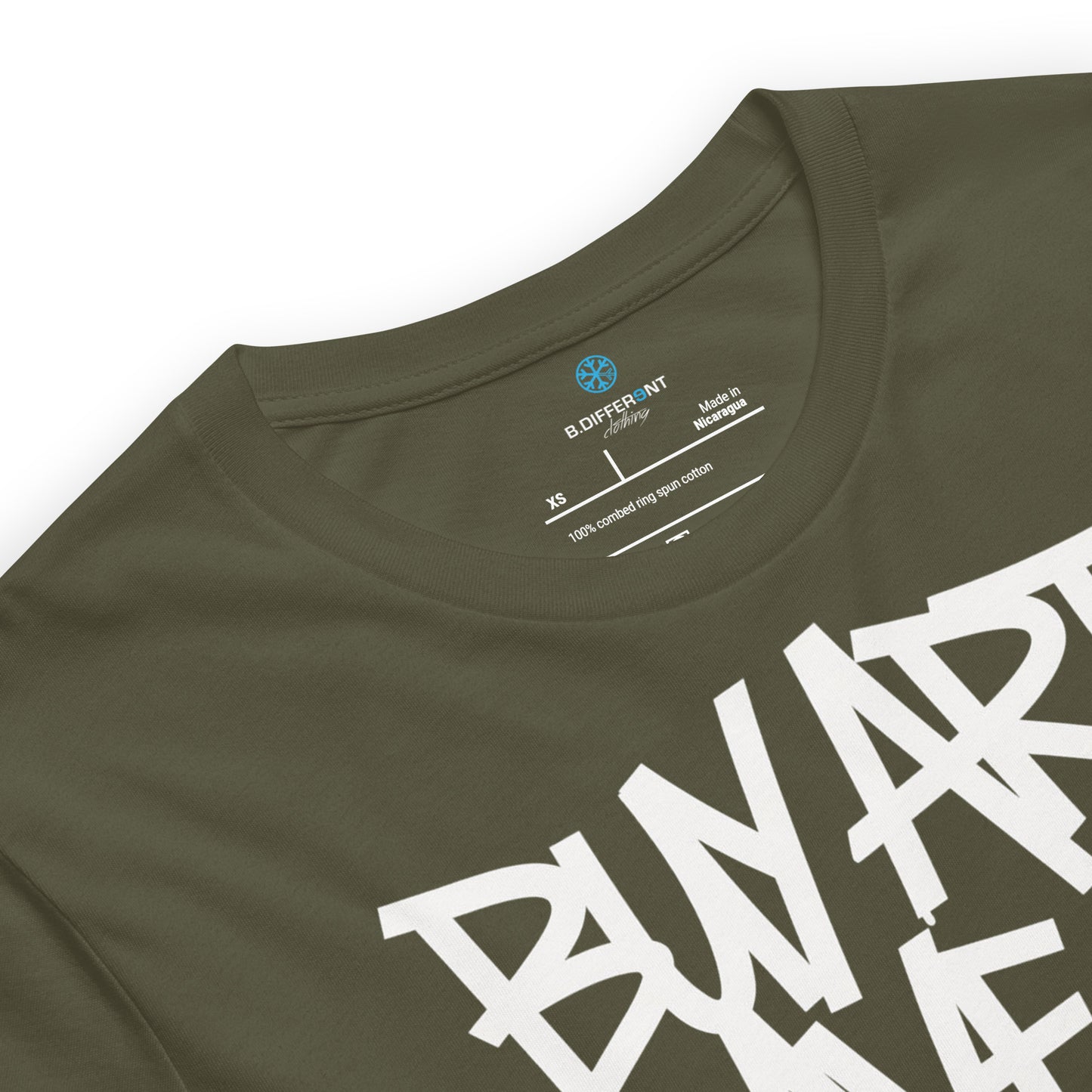 Green-Buy Art Save a Weird Person Graffiti Tee from B.Different Clothing, collar, graffiti-inspired streetwear t-shirt