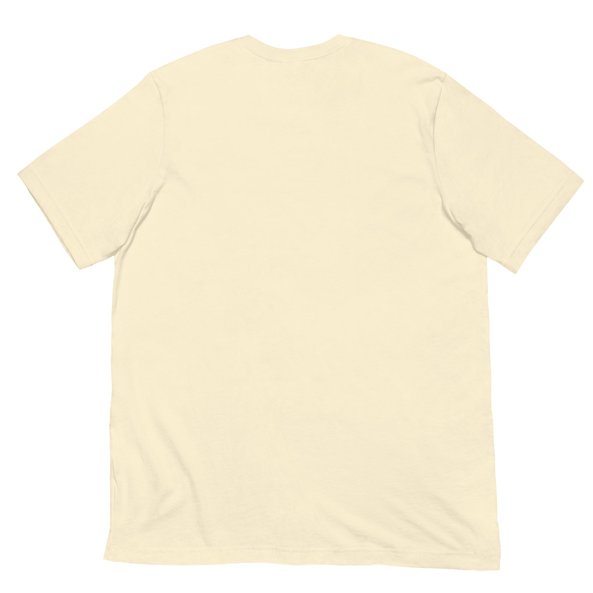Beige-The Dumbest Wish Graffiti Tag Tee from B.Different Clothing, back view, graffiti-inspired streetwear t-shirt