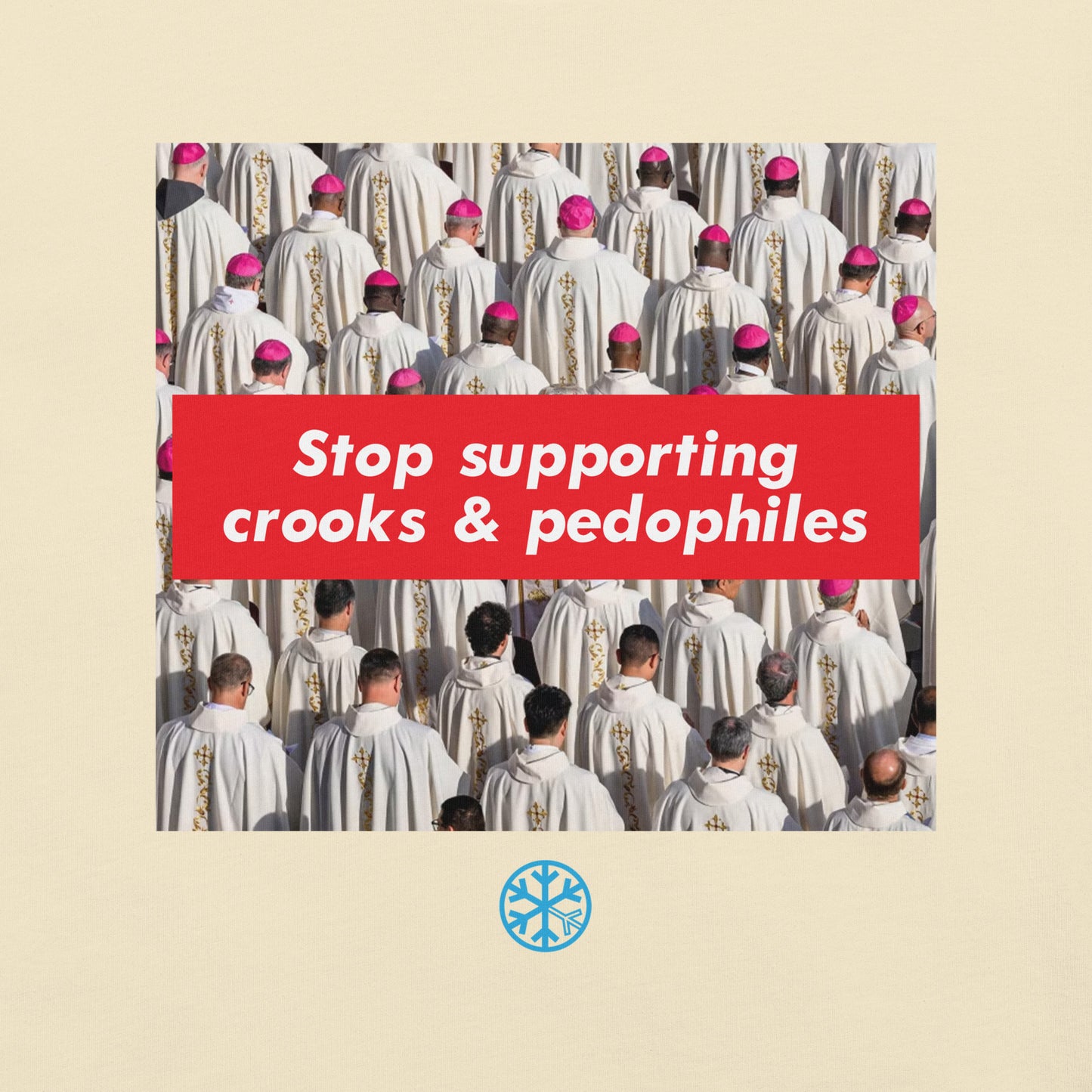 Red-Vatican Crooks Tee from B.Different Clothing, graphic, graffiti-inspired streetwear t-shirt