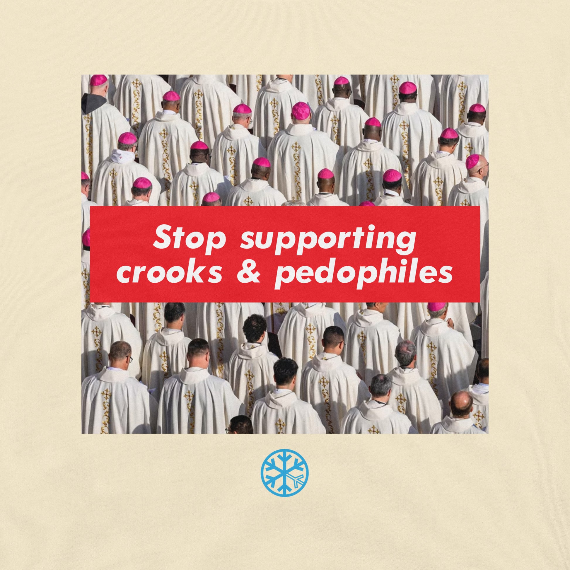 Red-Vatican Crooks Tee from B.Different Clothing, graphic, graffiti-inspired streetwear t-shirt