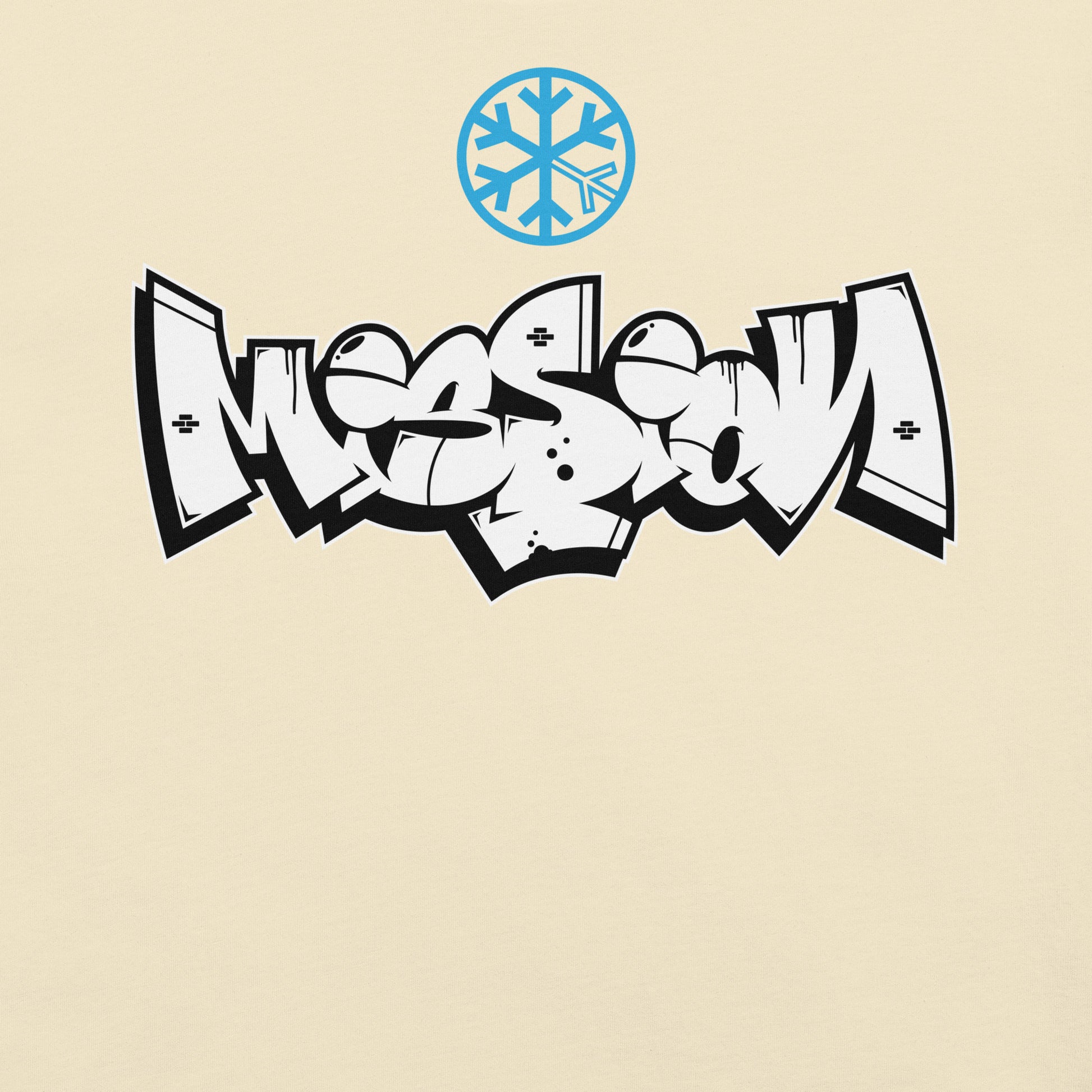 Beige-Mission Graffiti Piece Tee from B.Different Clothing, graphic, graffiti-inspired streetwear t-shirt