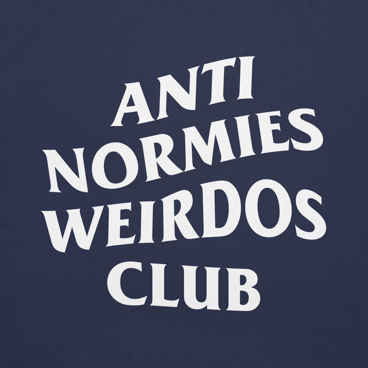 Navy-Anti Normies Weirdos Club Tee from B.Different Clothing, graphic, graffiti-inspired streetwear t-shirt