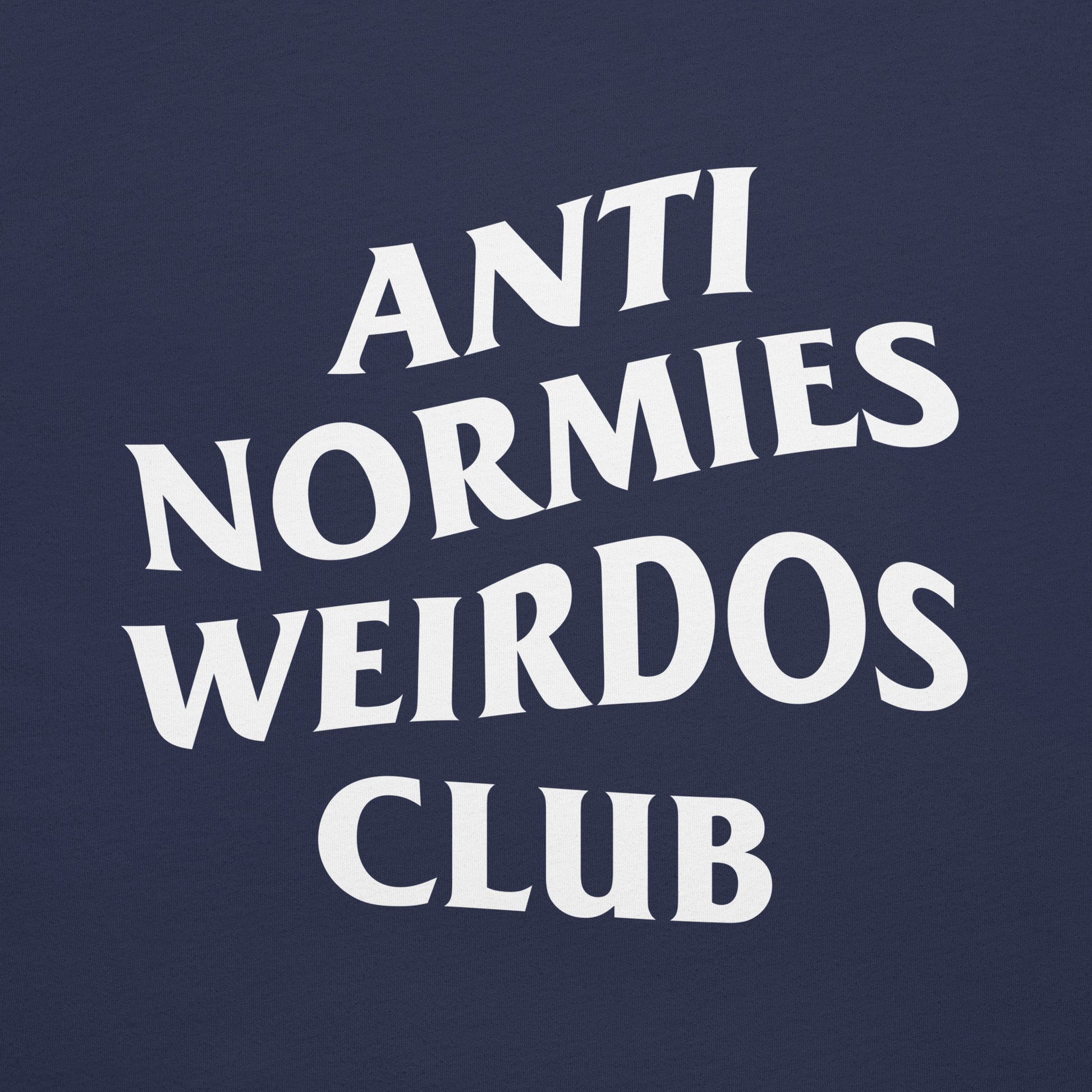 Navy-Anti Normies Weirdos Club Tee from B.Different Clothing, graphic, graffiti-inspired streetwear t-shirt