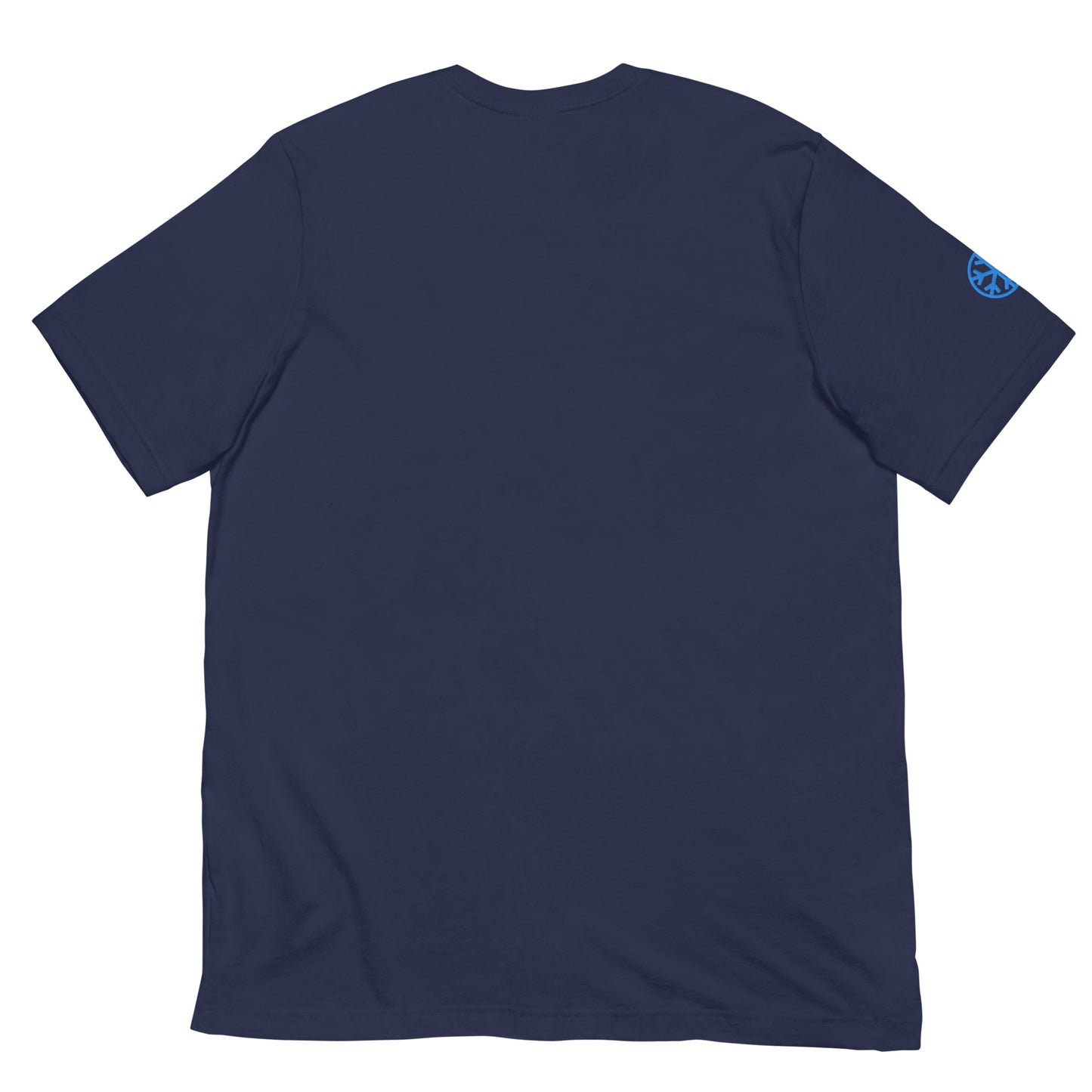 Navy-Outcast Box Tee from B.Different Clothing, back view, graffiti-inspired streetwear t-shirt