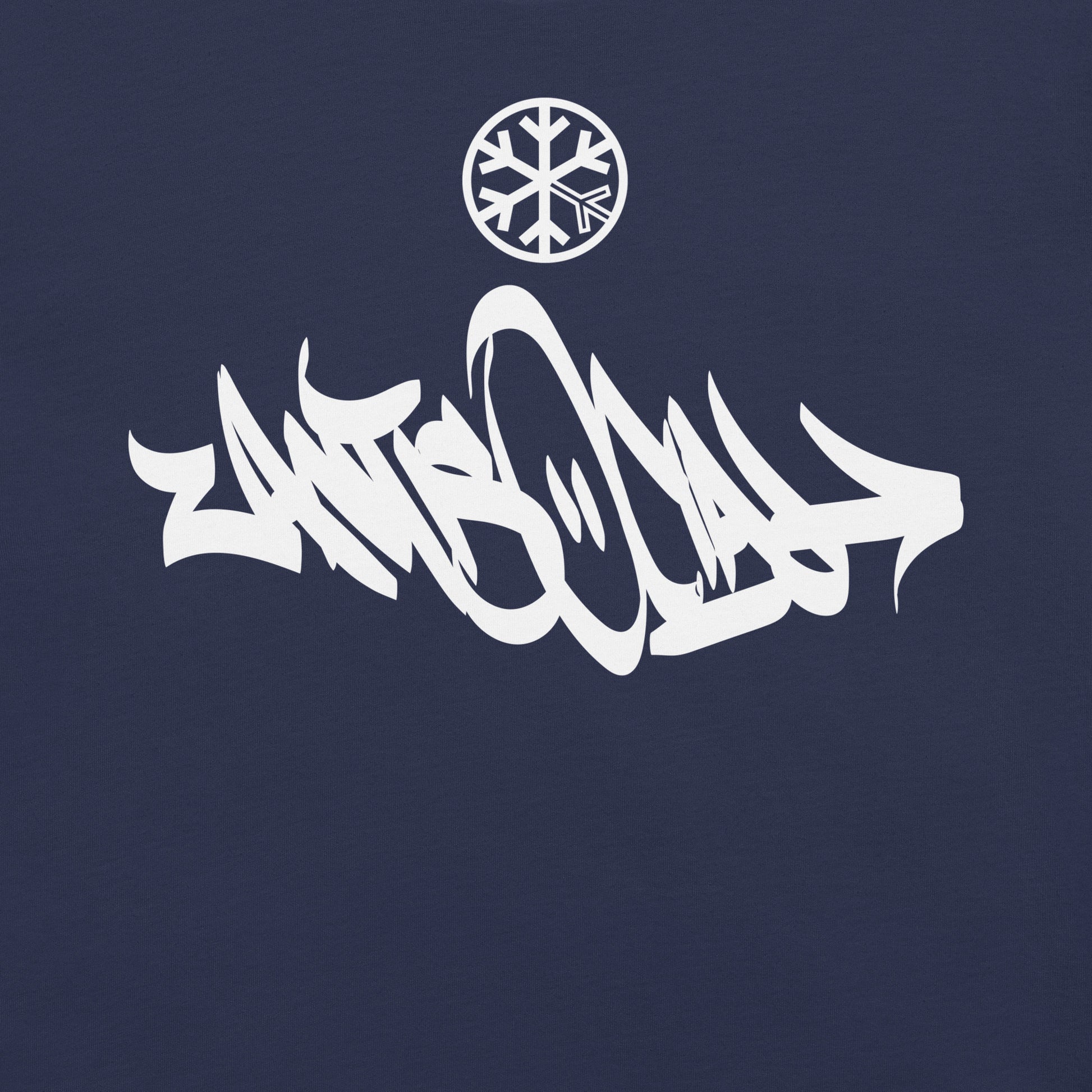 Navy-Antisocial Graffiti Tag Tee from B.Different Clothing, graphic, graffiti-inspired streetwear t-shirt