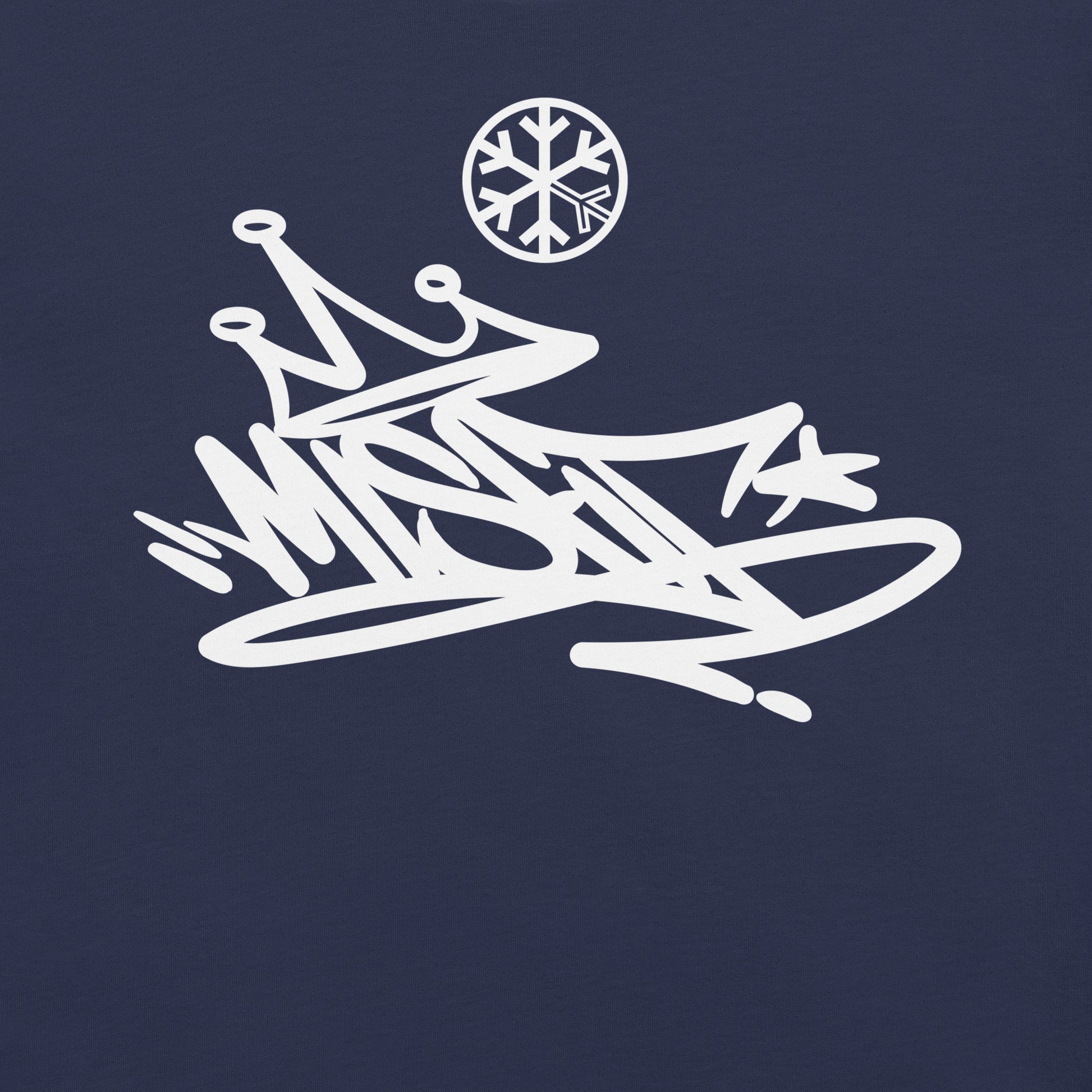 Navy-Misfit Graffiti Tag Tee from B.Different Clothing, graphic, graffiti-inspired streetwear t-shirt