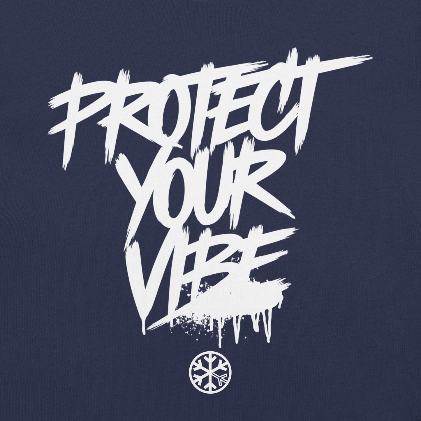 Navy-Protect Your Vibe Graffiti Tag Tee from B.Different Clothing, graphic, graffiti-inspired streetwear t-shirt