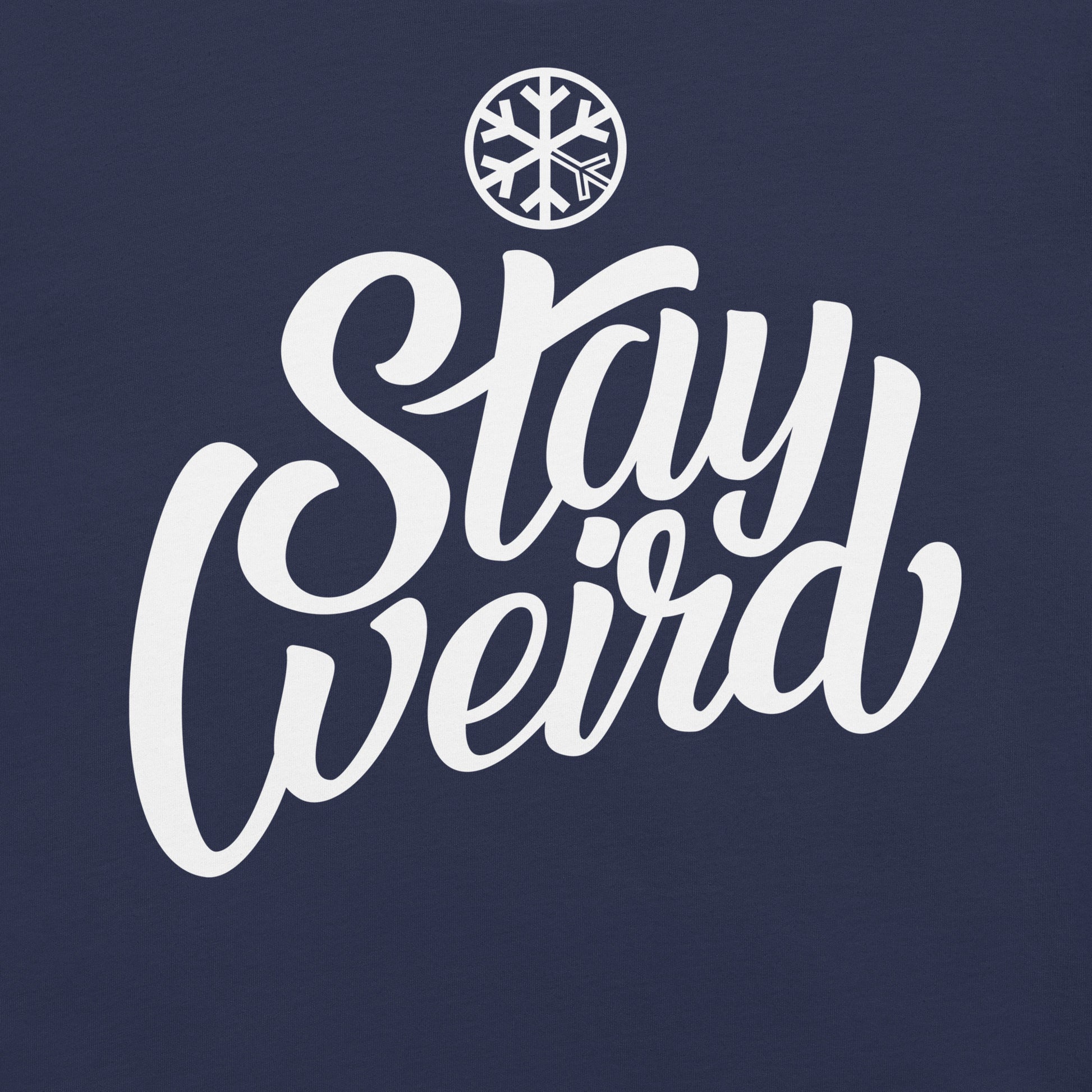Navy-Stay Weird Tee from B.Different Clothing, graphic, graffiti-inspired streetwear t-shirt