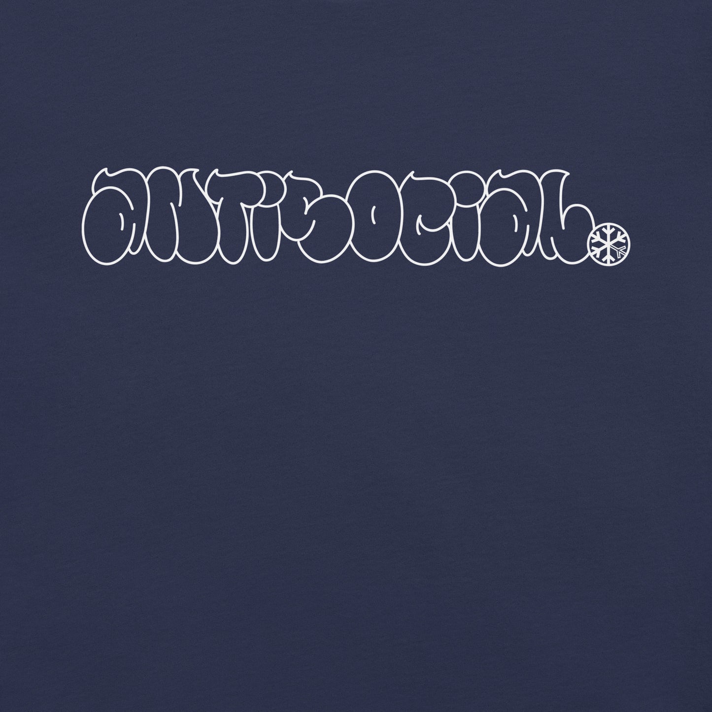 Navy-Antisocial Graffiti Hollow Tee from B.Different Clothing, graphic, graffiti-inspired streetwear t-shirt