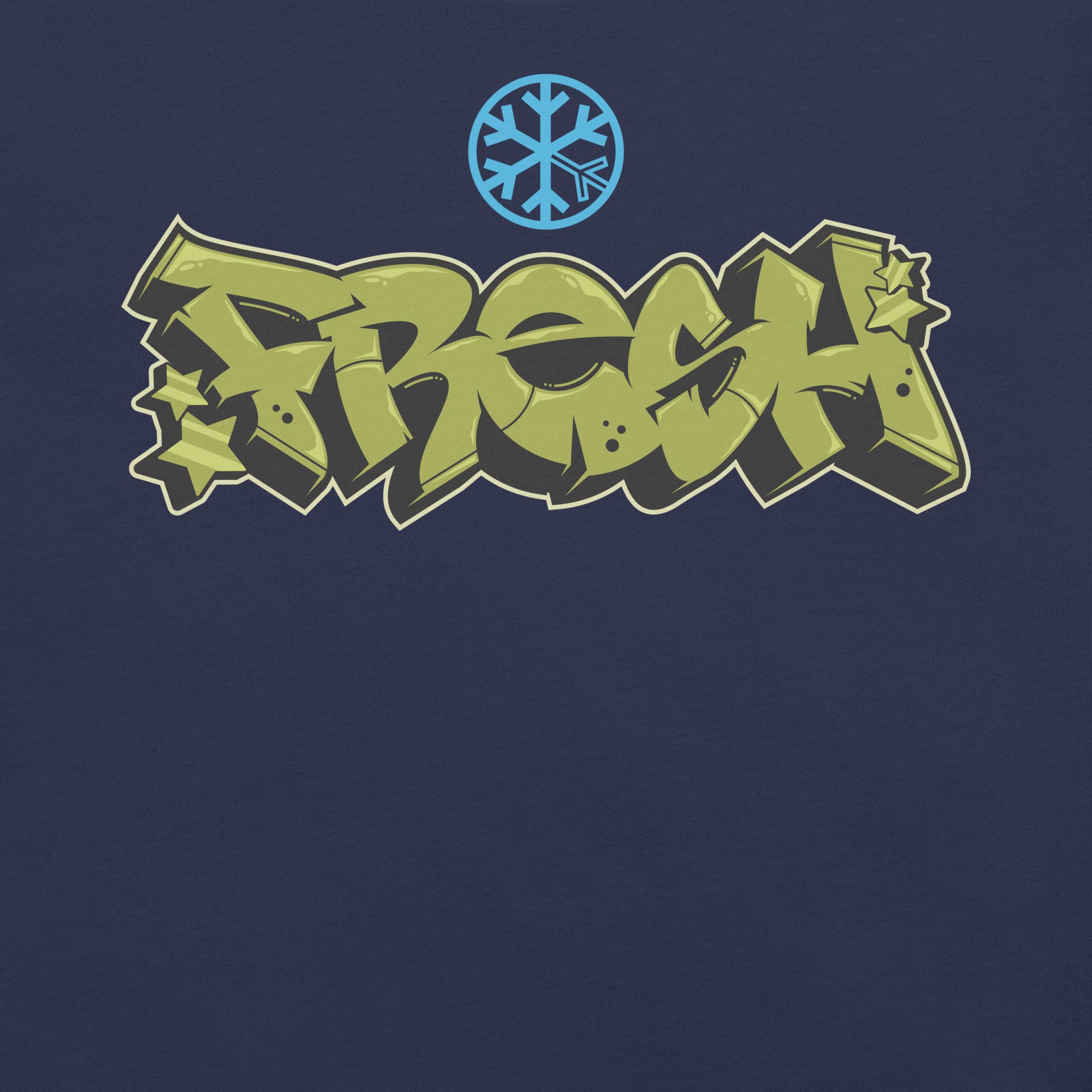 Navy-Fresh Graffiti Piece Tee from B.Different Clothing, graphic, graffiti-inspired streetwear t-shirt