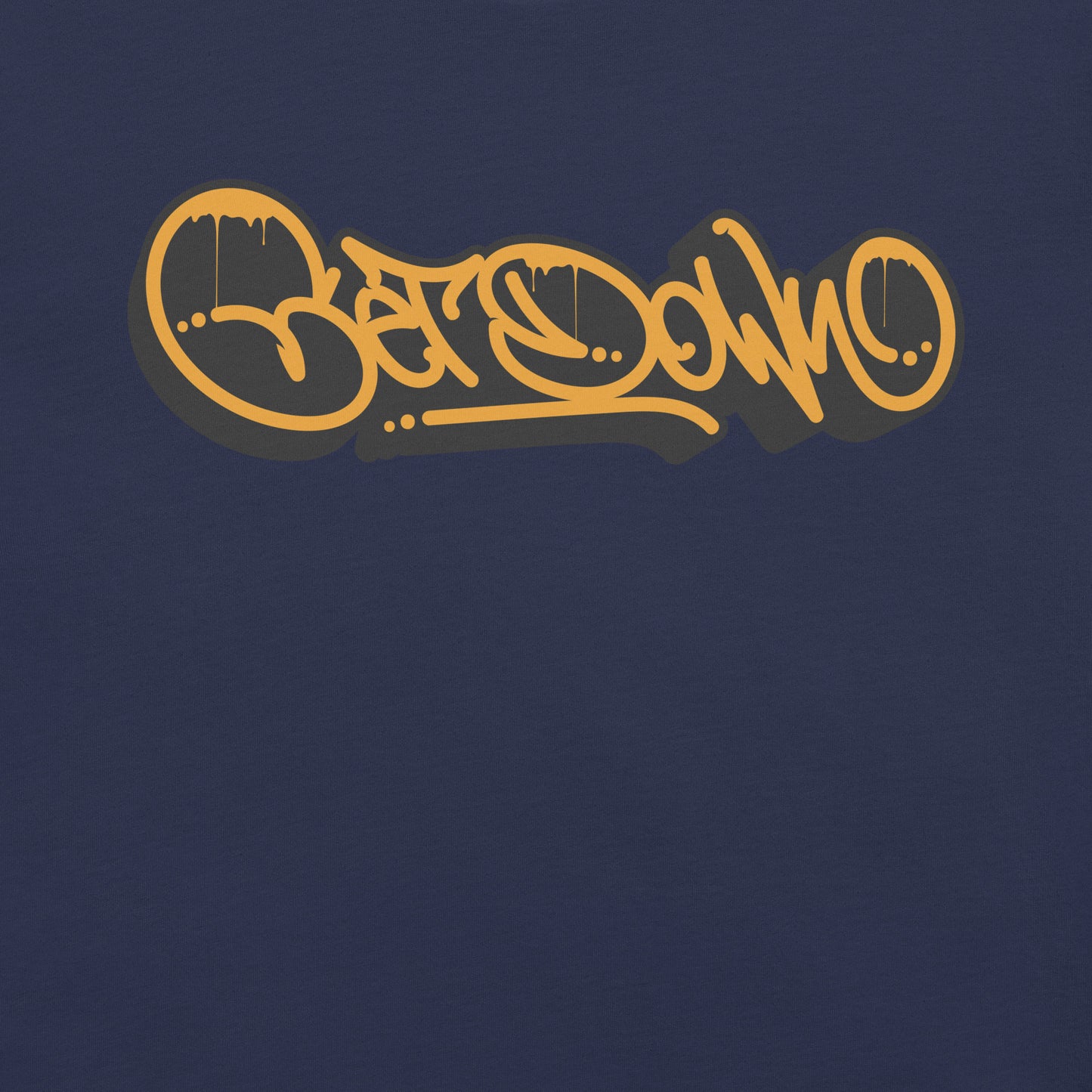 Navy-Get Down Graffiti Tag Tee from B.Different Clothing, graphic, graffiti-inspired streetwear t-shirt