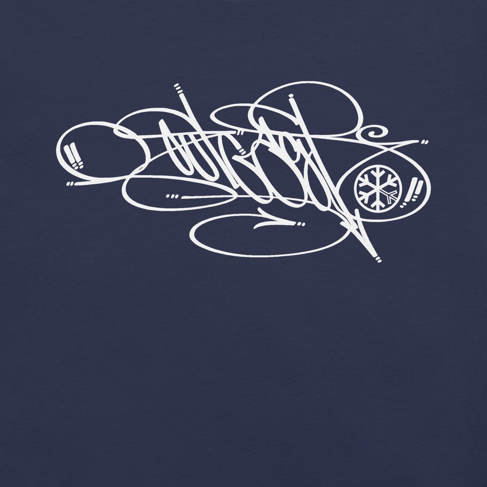 Navy-Outcast Tag Tee by Graffiti Dad from B.Different Clothing, graphic, graffiti-inspired streetwear t-shirt