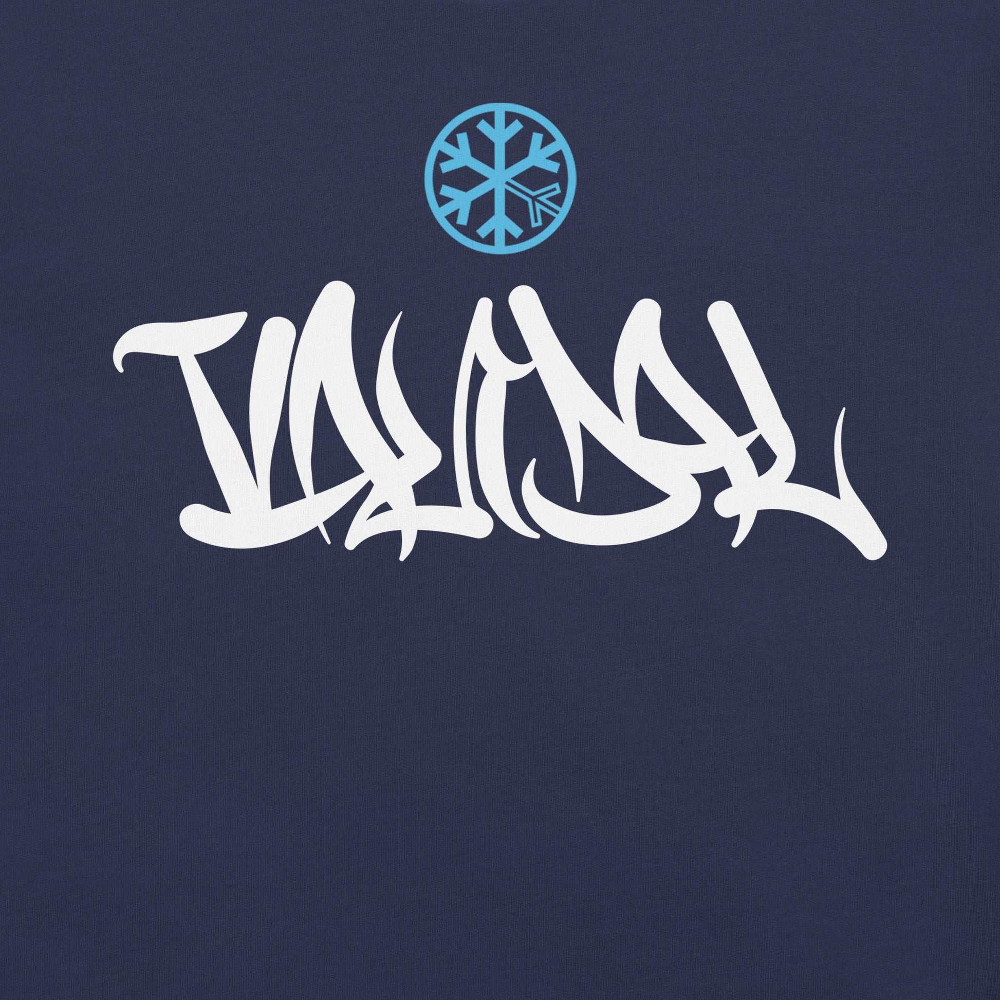Navy-Vandal Graffiti Tag Tee from B.Different Clothing, graphic, graffiti-inspired streetwear t-shirt