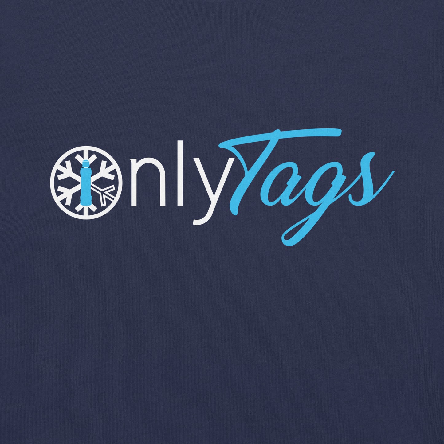 Navy-Only Tags Graffiti Tee from B.Different Clothing, graphic, graffiti-inspired streetwear t-shirt