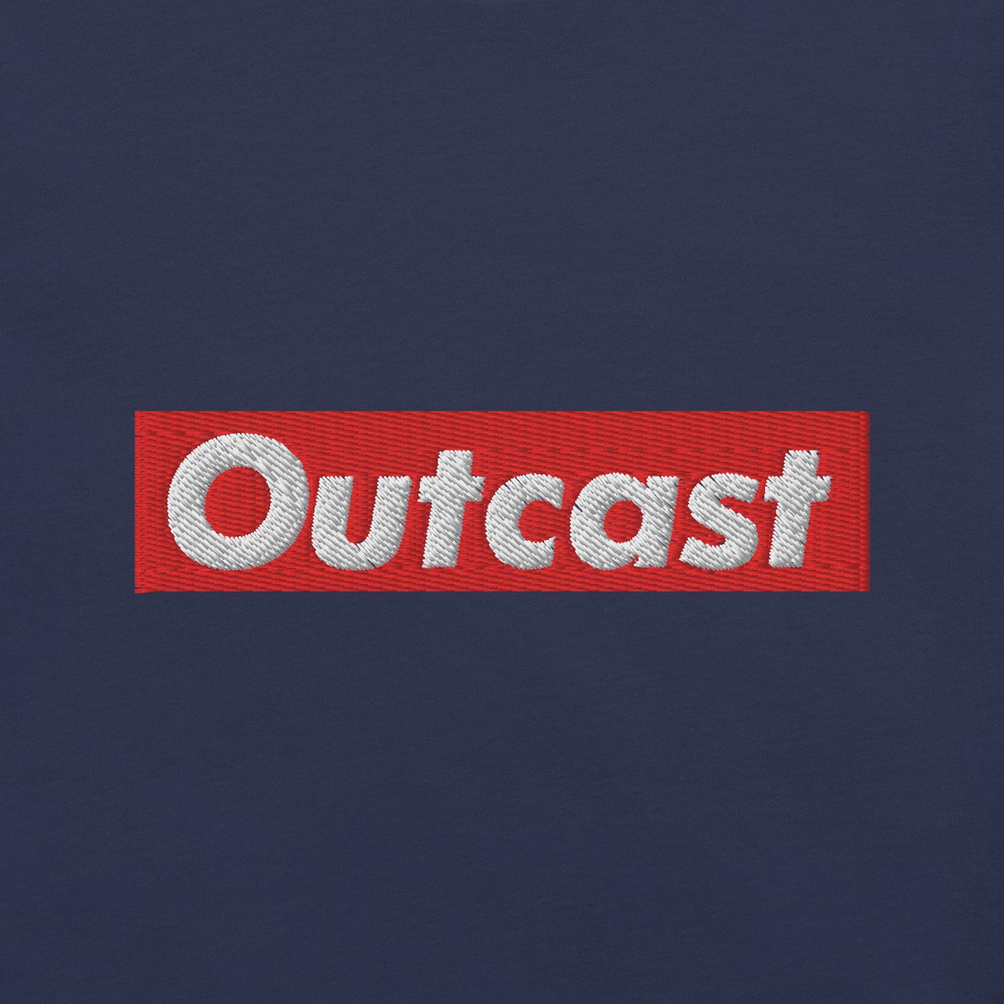 Navy-Outcast Box Tee from B.Different Clothing, graphic, graffiti-inspired streetwear t-shirt