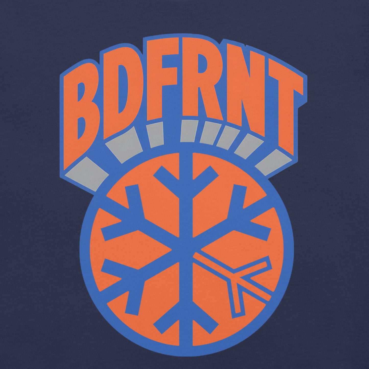 Navy-BDFRNT Logo 1989 Tee from B.Different Clothing, graphic, graffiti-inspired streetwear t-shirt