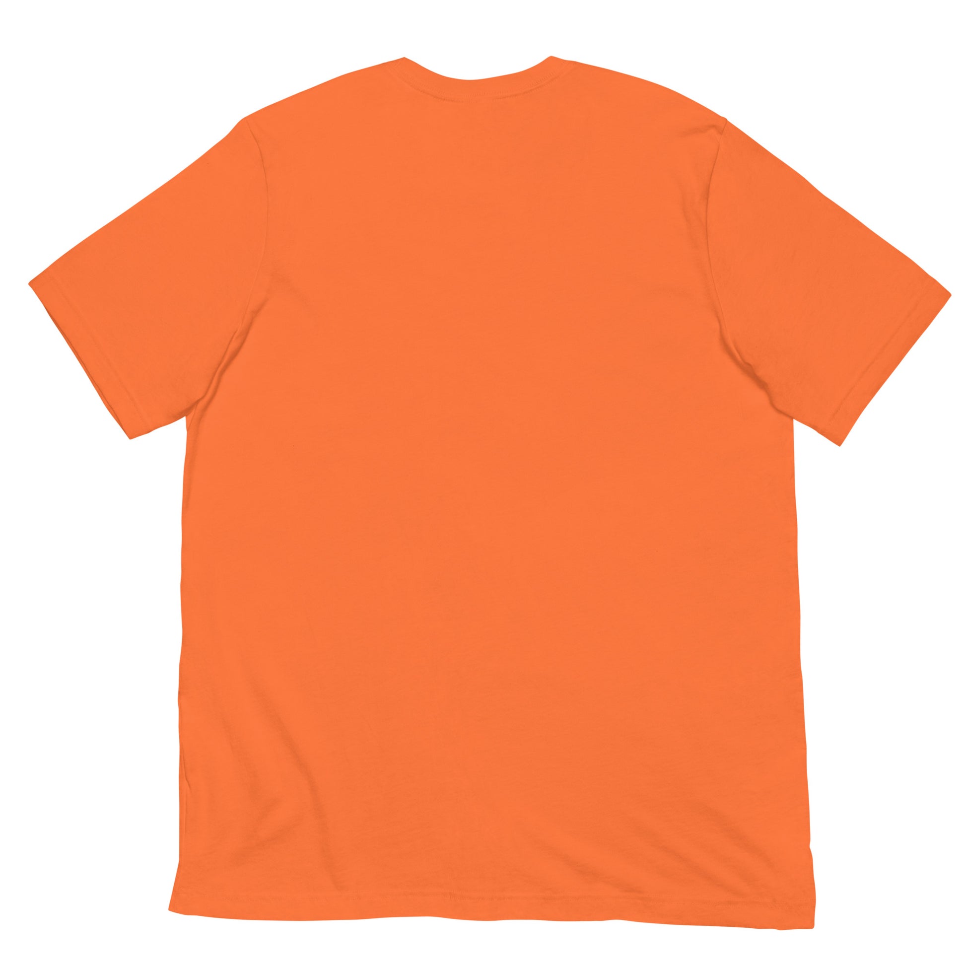 Orange-Stay Weird Tee from B.Different Clothing, back view, graffiti-inspired streetwear t-shirt