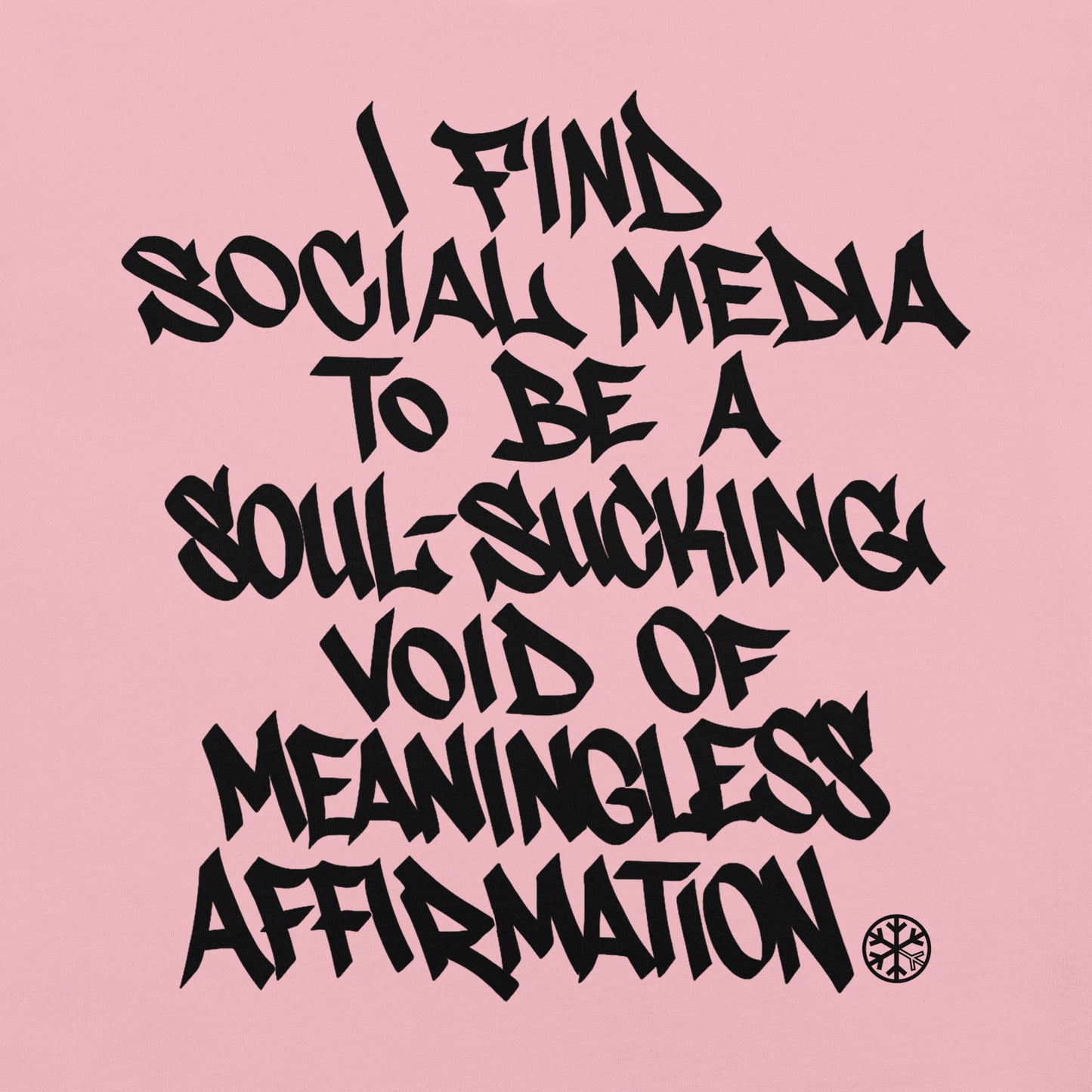 Pink-Social Media Graffiti Tag Tee from B.Different Clothing, graphic, graffiti-inspired streetwear t-shirt