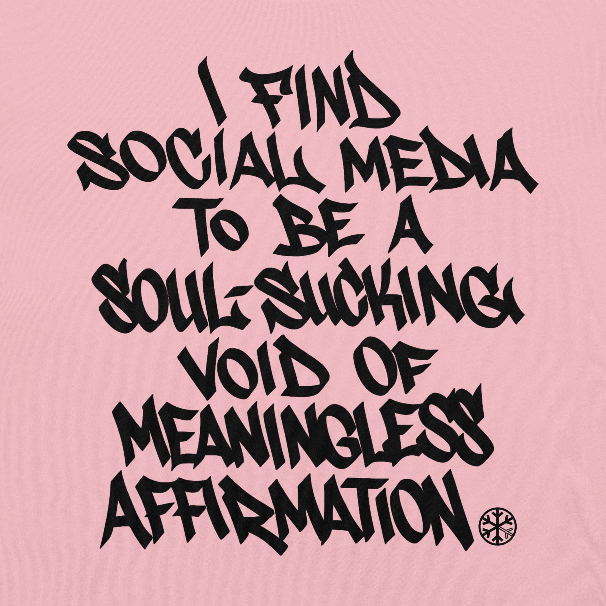 Pink-Social Media Graffiti Tag Tee from B.Different Clothing, graphic, graffiti-inspired streetwear t-shirt