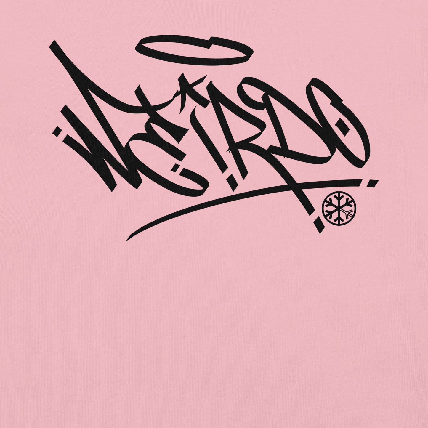 Pink-Weirdo Tag Graffiti Tee from B.Different Clothing, graphic, graffiti-inspired streetwear t-shirt