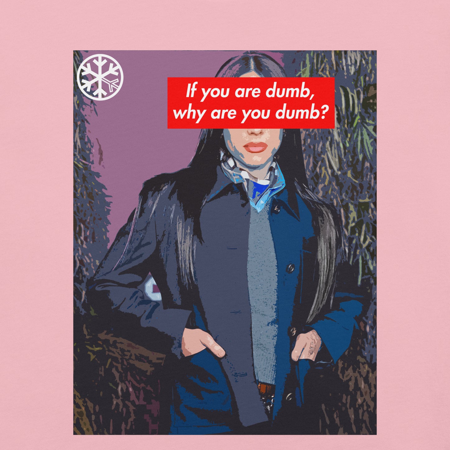 Pink-Why Are You Dumb Tee from B.Different Clothing, graphic, graffiti-inspired streetwear t-shirt