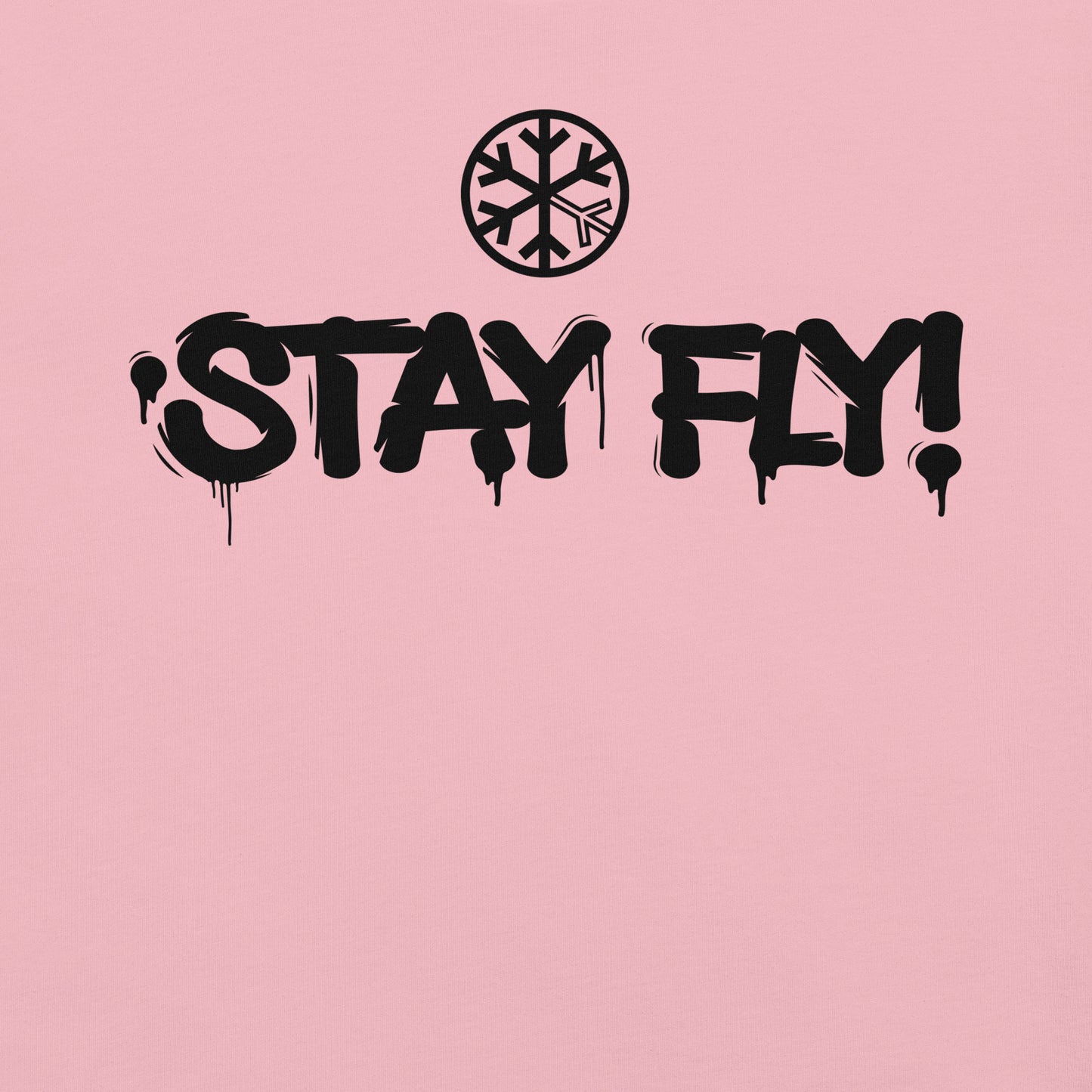Pink-Stay Fly Graffiti Tag Tee from B.Different Clothing, graphic, graffiti-inspired streetwear t-shirt
