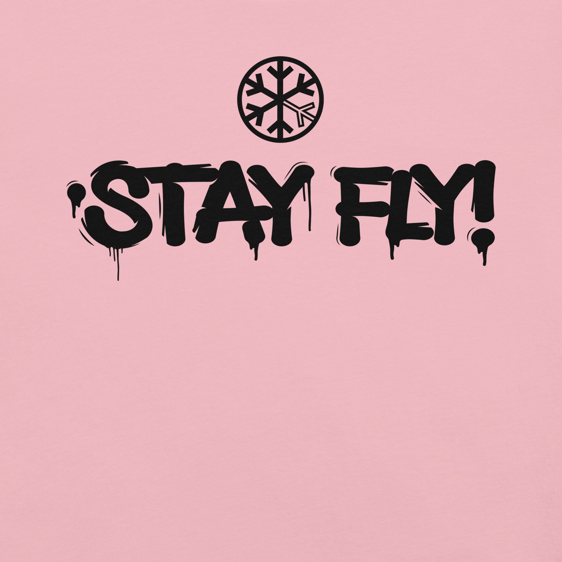 Pink-Stay Fly Graffiti Tag Tee from B.Different Clothing, graphic, graffiti-inspired streetwear t-shirt
