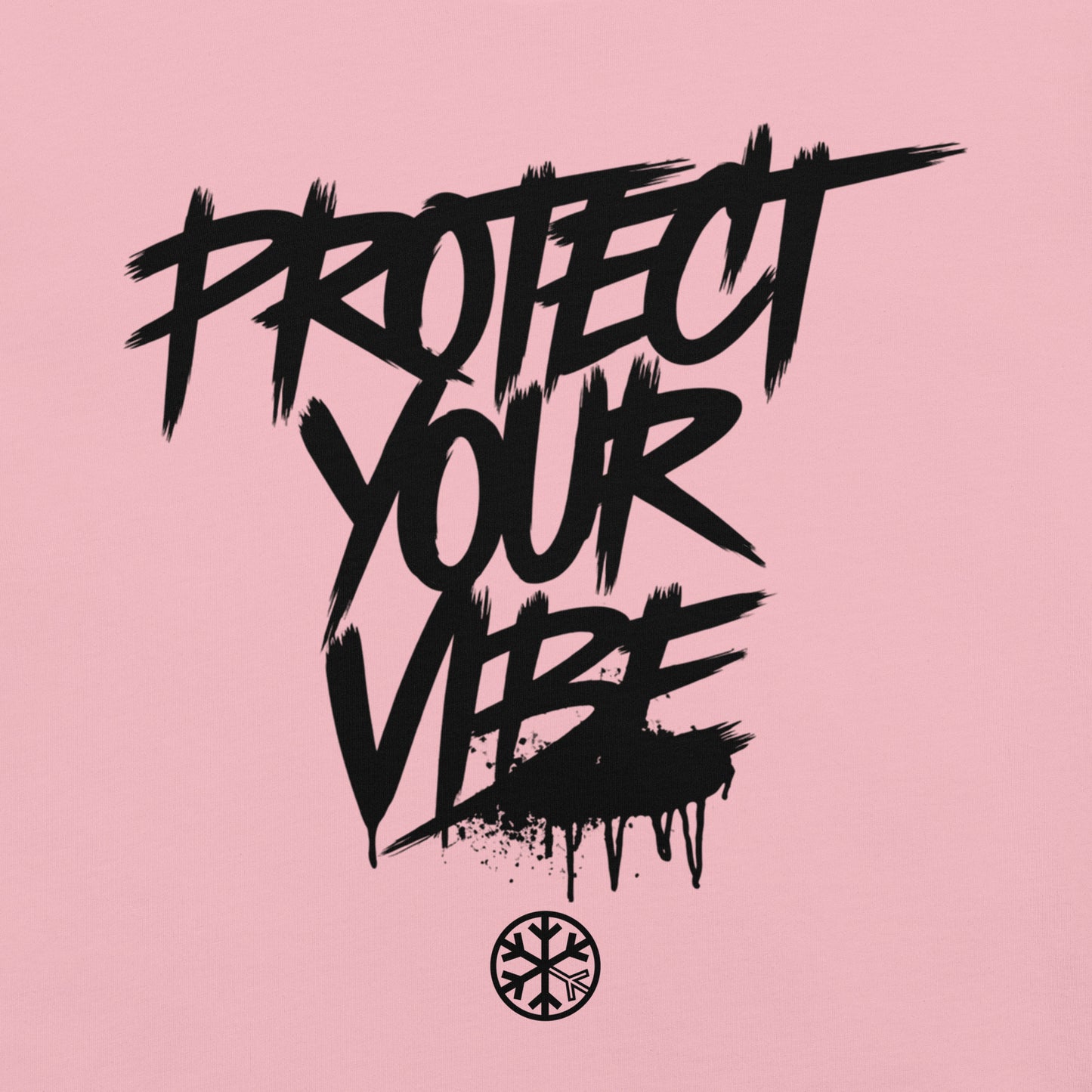 Pink-Protect Your Vibe Graffiti Tag Tee from B.Different Clothing, graphic, graffiti-inspired streetwear t-shirt