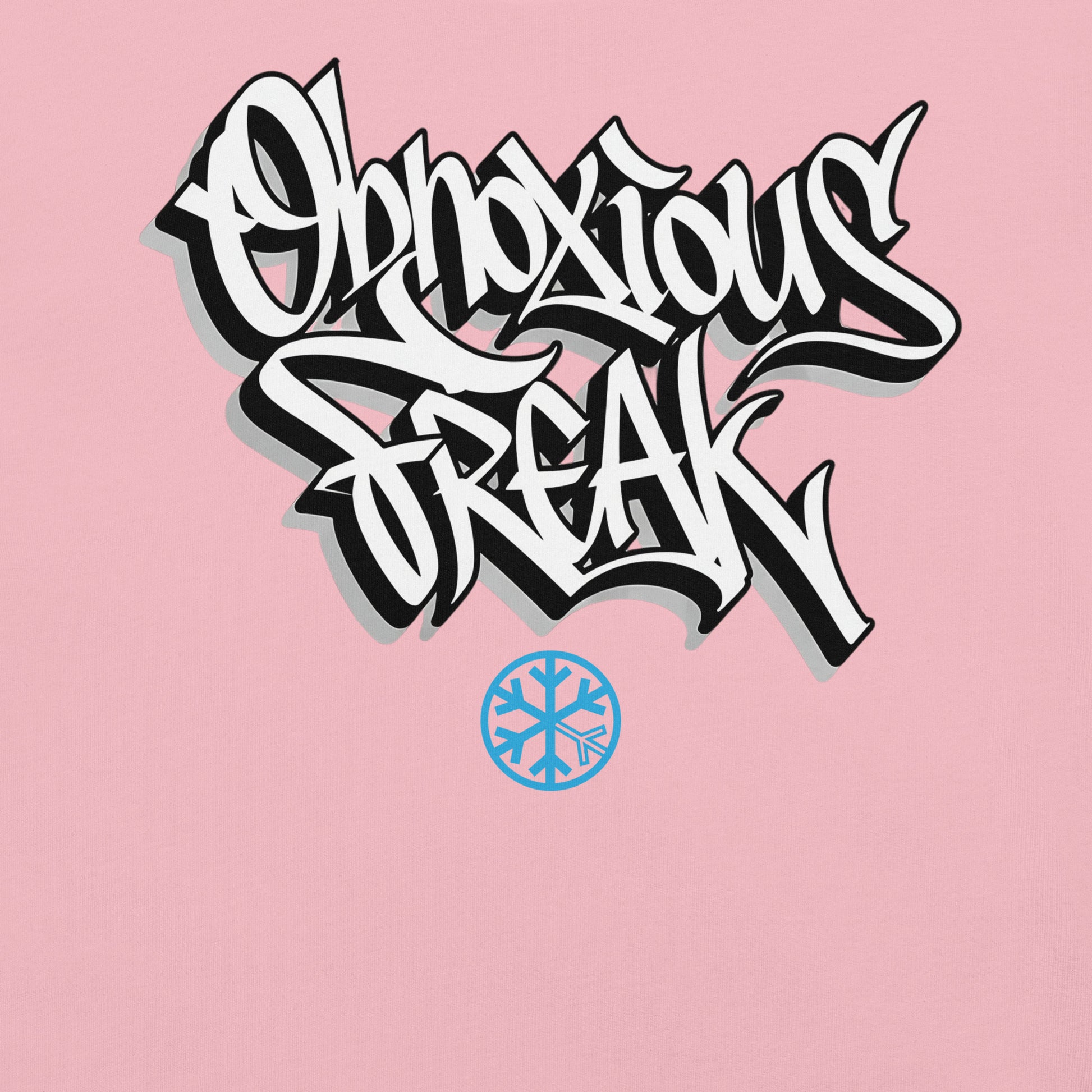 Pink-Obnoxious Freak Graffiti Tee from B.Different Clothing, graphic, graffiti-inspired streetwear t-shirt