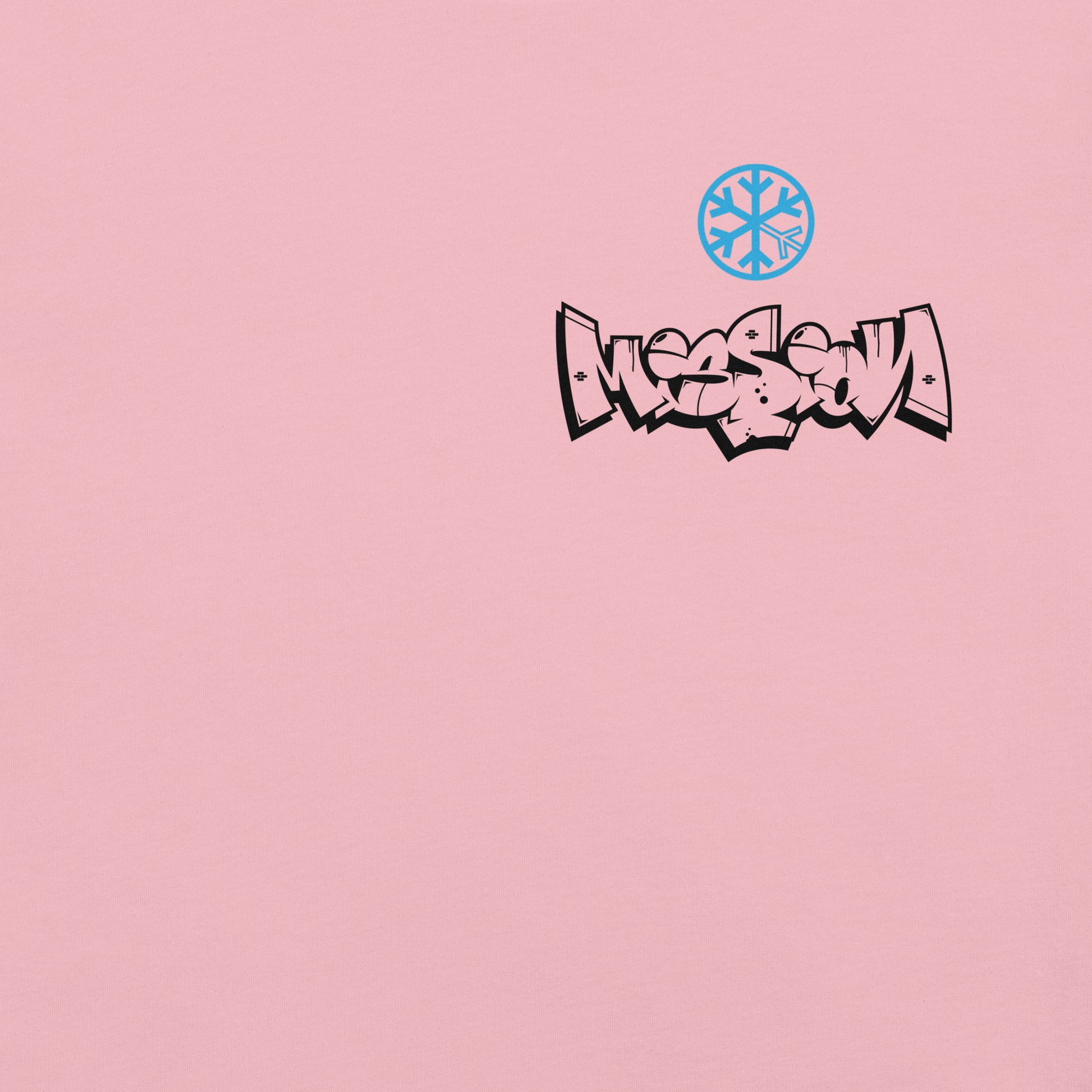 Pink-Mission Graffiti Character Tee from B.Different Clothing, front graphic, graffiti-inspired streetwear t-shirt