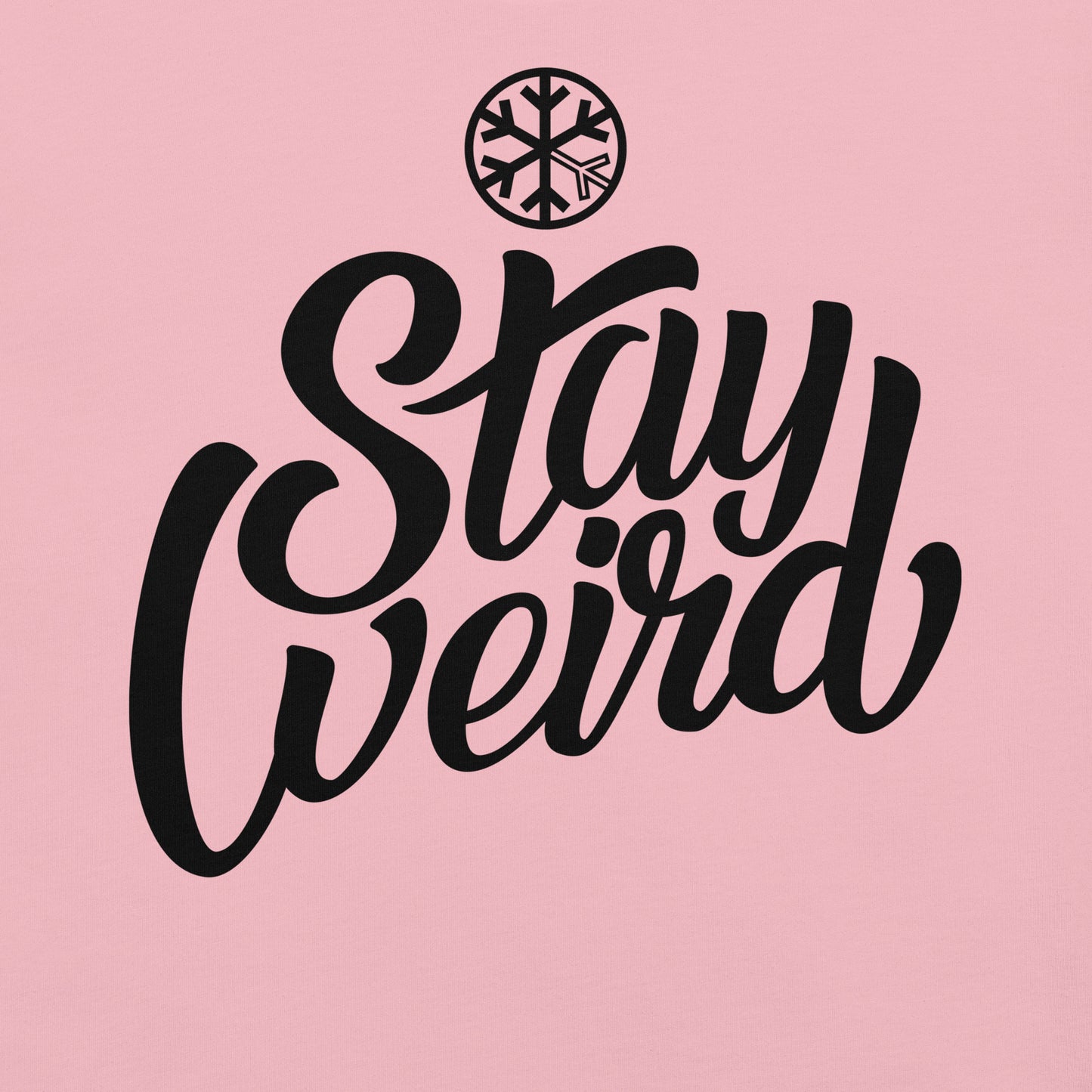 Pink-Stay Weird Tee from B.Different Clothing, graphic, graffiti-inspired streetwear t-shirt