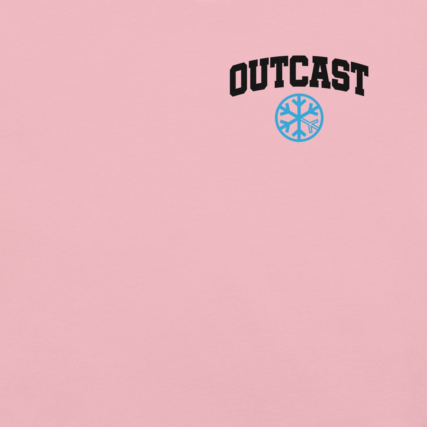 Pink-Outcast Graffiti Character Tee from B.Different Clothing, front graphic, graffiti-inspired streetwear t-shirt