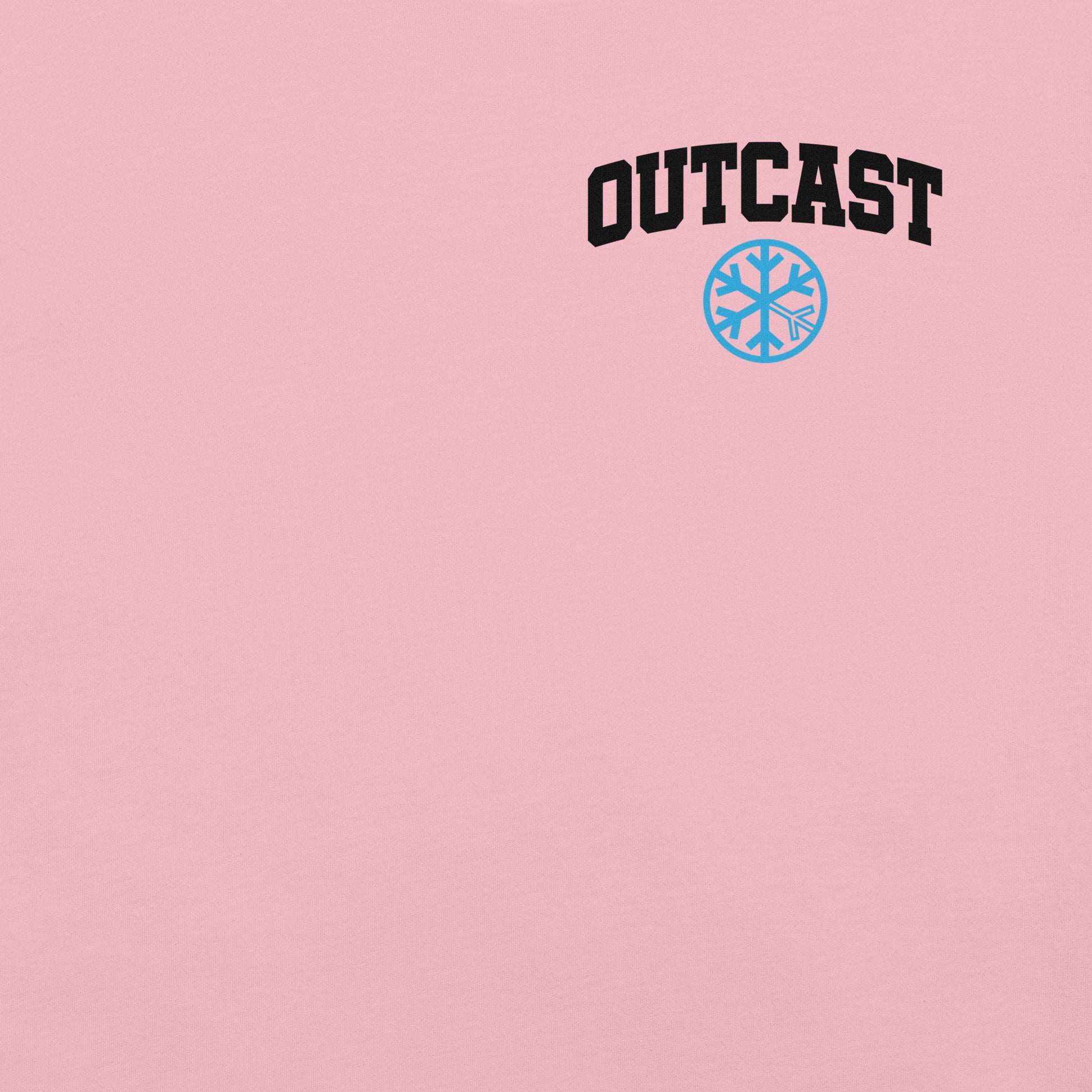 Pink-Outcast Graffiti Character Tee from B.Different Clothing, front graphic, graffiti-inspired streetwear t-shirt