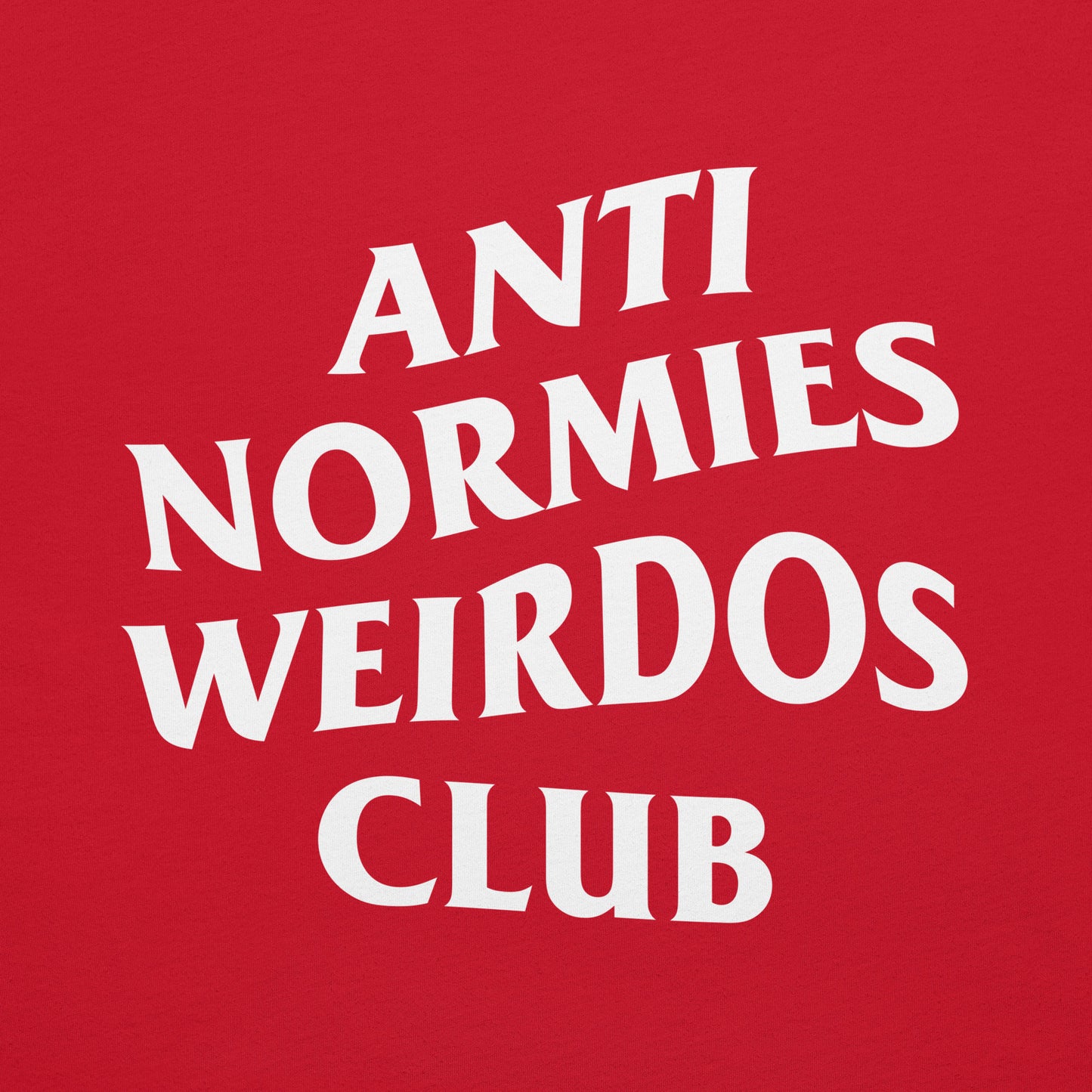 Red-Anti Normies Weirdos Club Tee from B.Different Clothing, graphic, graffiti-inspired streetwear t-shirt