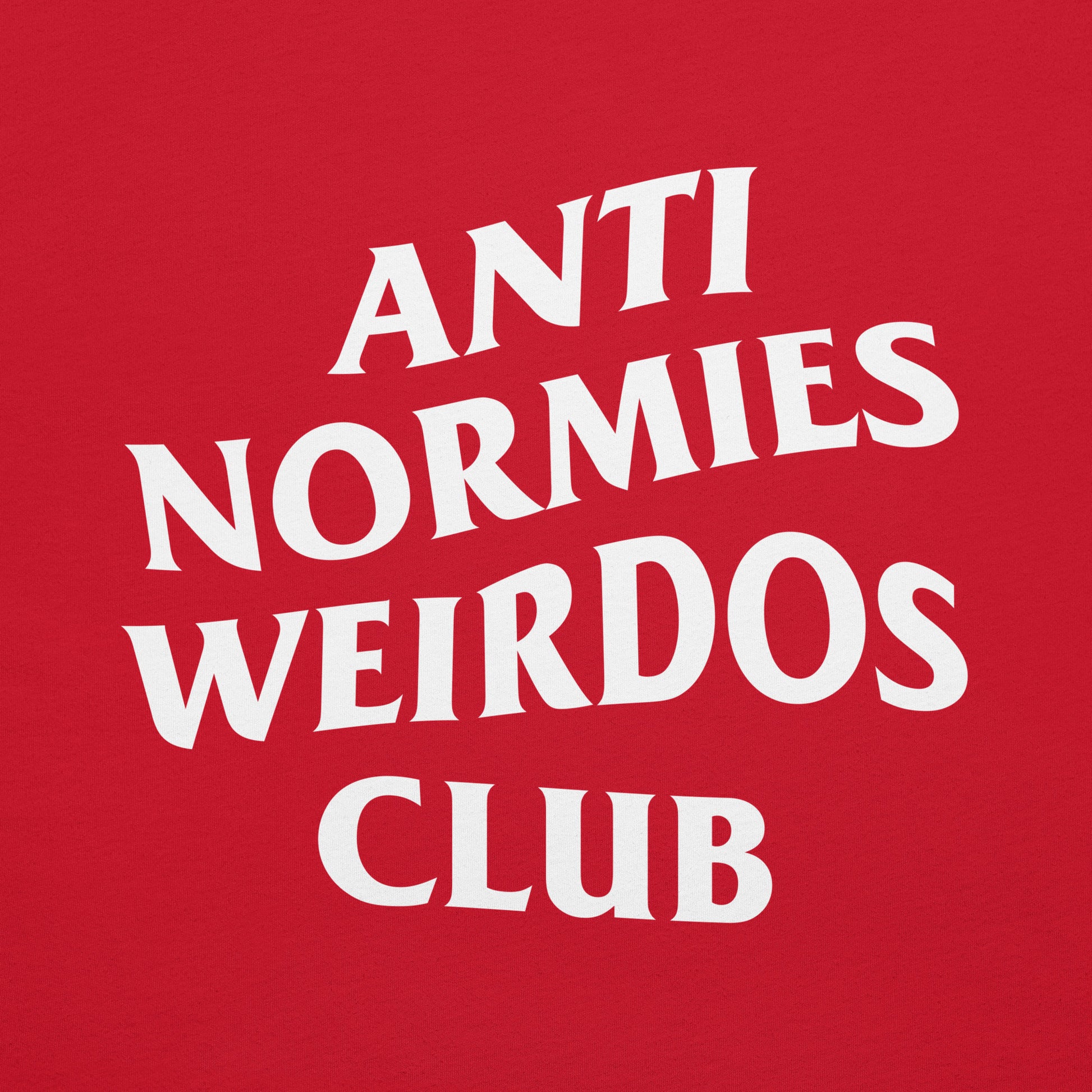 Red-Anti Normies Weirdos Club Tee from B.Different Clothing, graphic, graffiti-inspired streetwear t-shirt