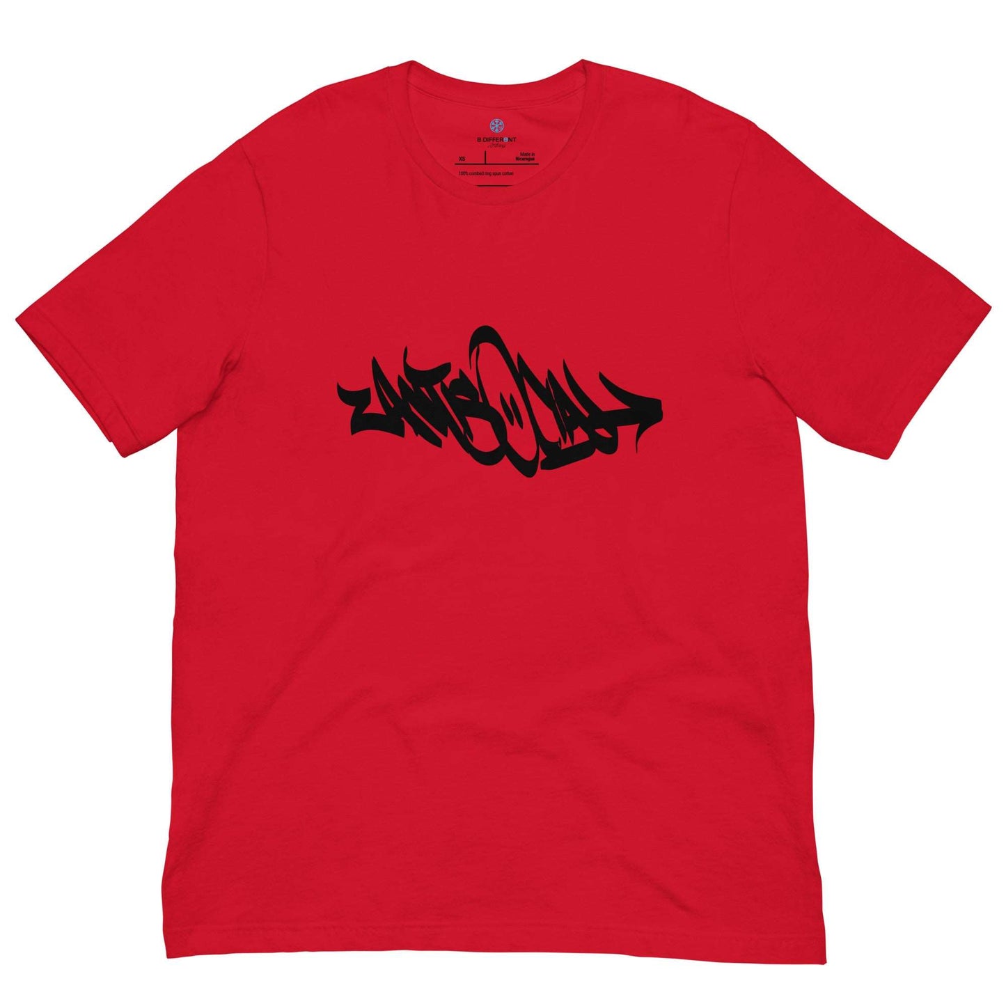 Antisocial Tag Tee red B.Different Clothing graffiti street art inspired streetwear brand