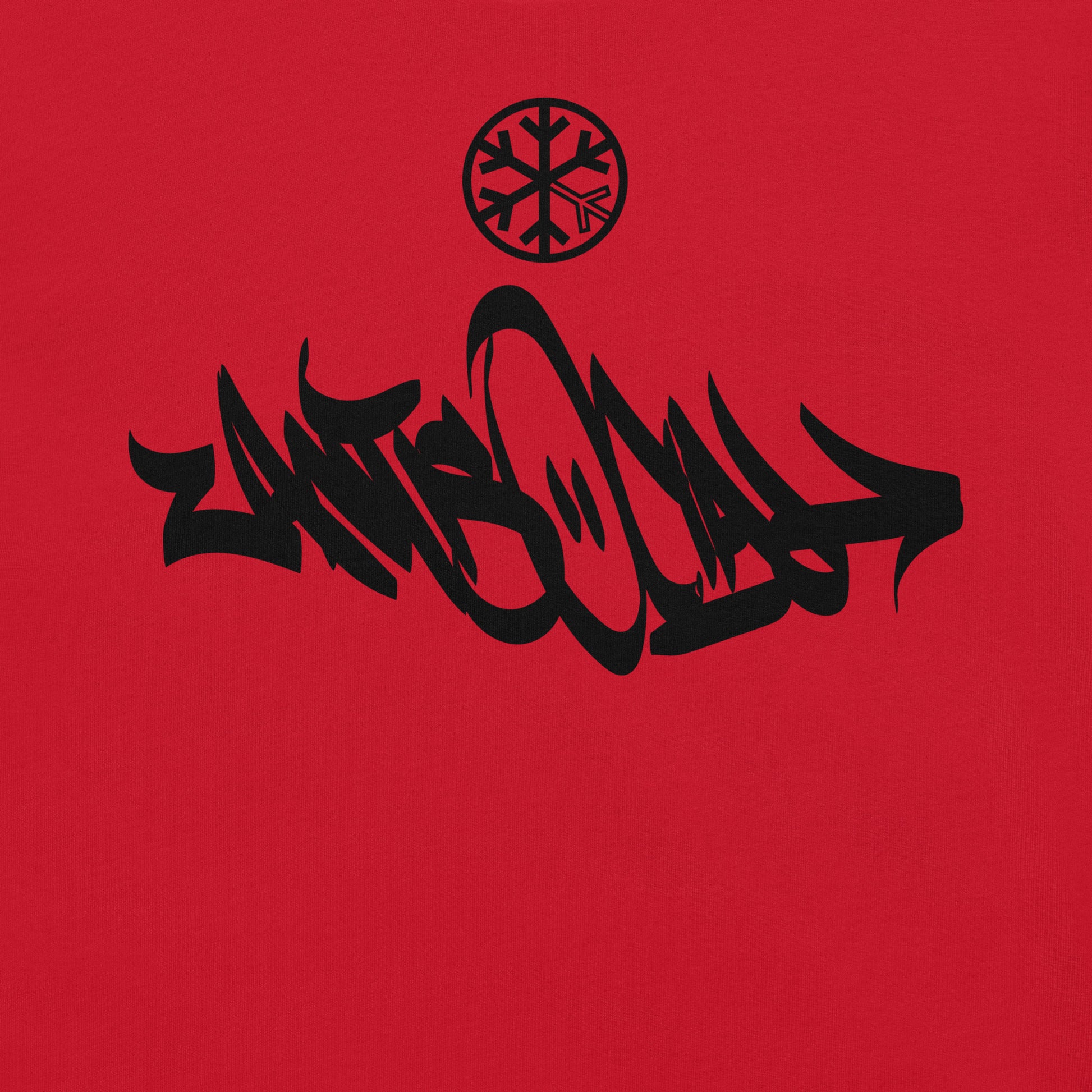 Red-Antisocial Graffiti Tag Tee from B.Different Clothing, graphic, graffiti-inspired streetwear t-shirt