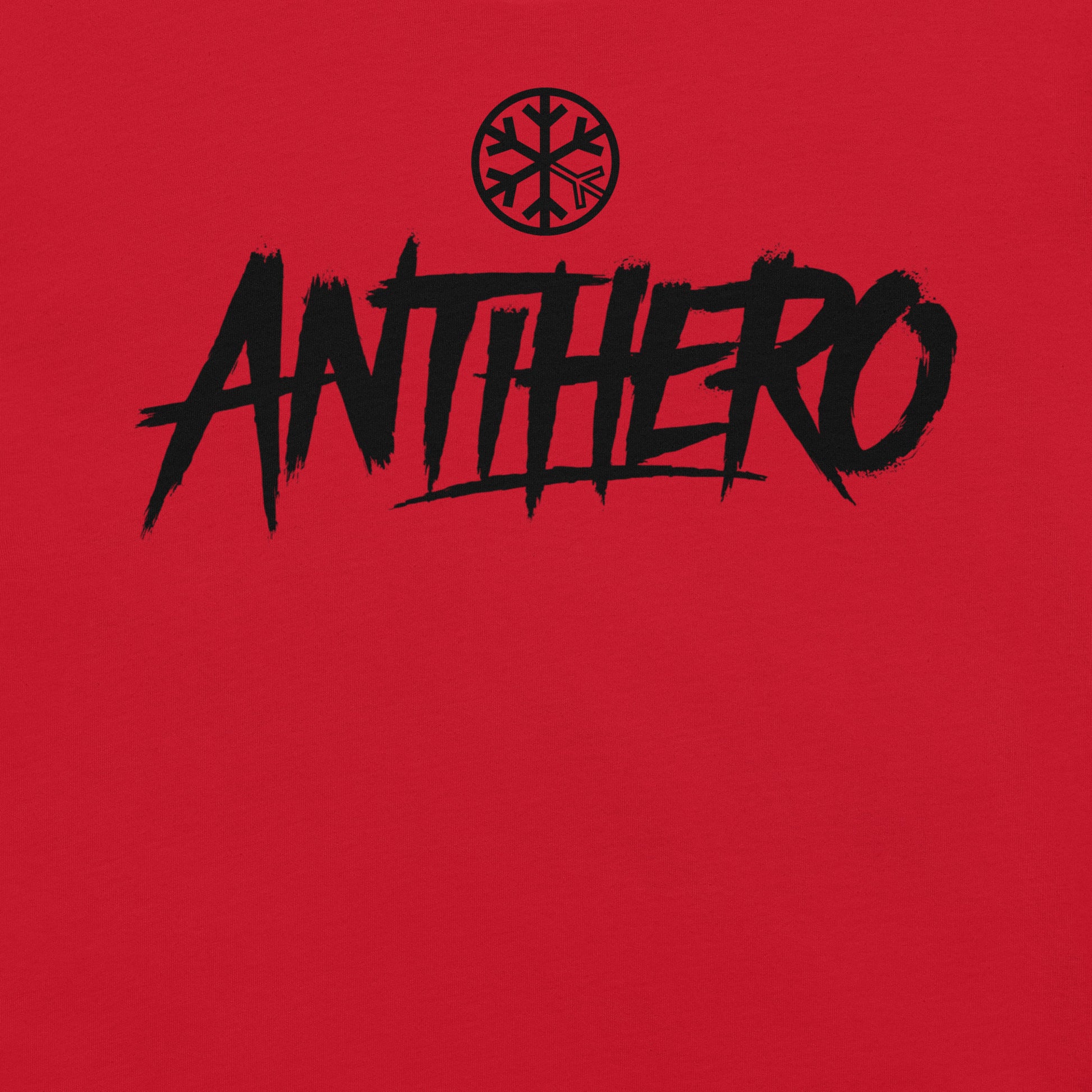 Red-Antihero Graffiti Tag Tee from B.Different Clothing, graphic, graffiti-inspired streetwear t-shirt
