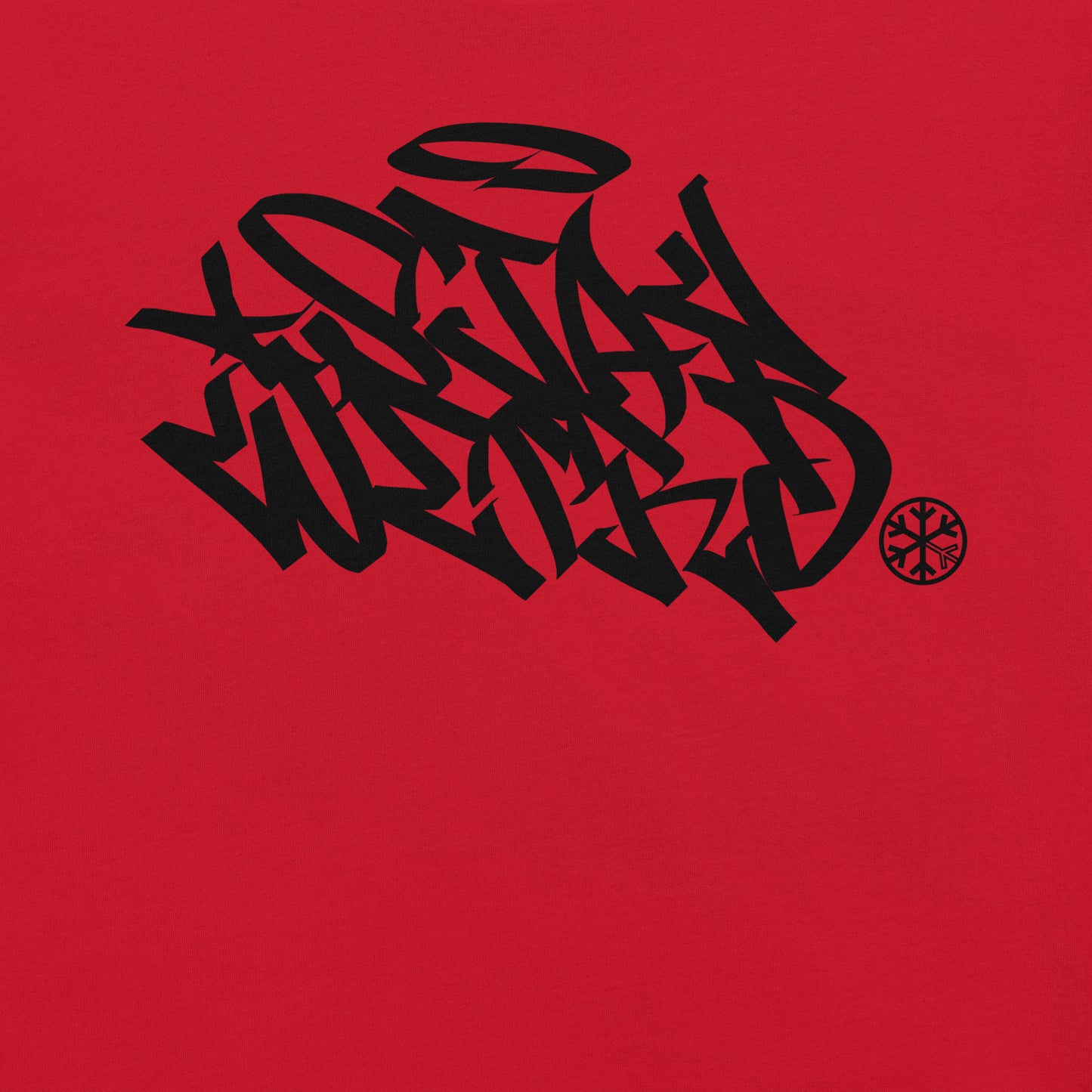 Red-Stay Weird Graffiti Tag Tee from B.Different Clothing, graphic, graffiti-inspired streetwear t-shirt
