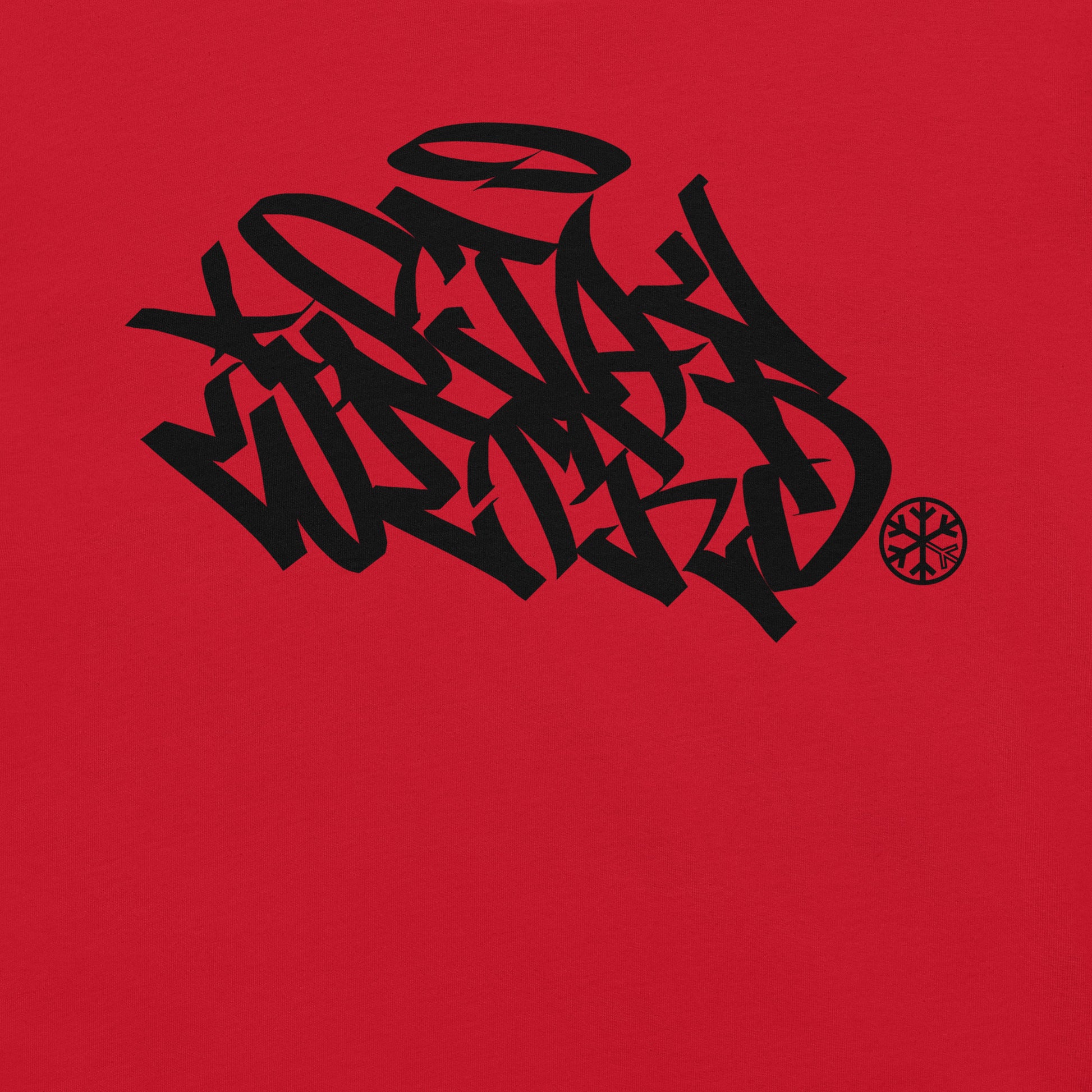 Red-Stay Weird Graffiti Tag Tee from B.Different Clothing, graphic, graffiti-inspired streetwear t-shirt