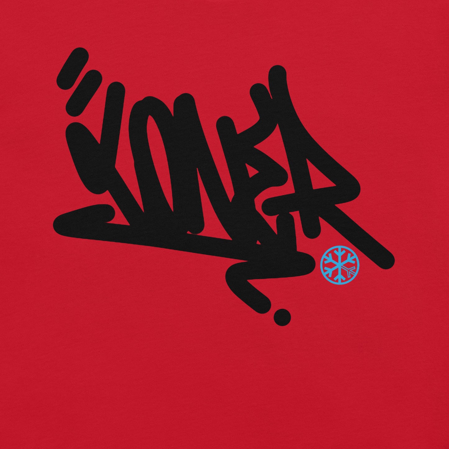Red-Loner Graffiti Tag Tee from B.Different Clothing, graphic, graffiti-inspired streetwear t-shirt