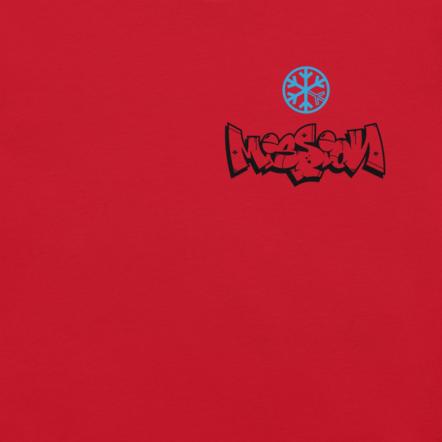 Red-Mission Graffiti Character Tee from B.Different Clothing, front graphic, graffiti-inspired streetwear t-shirt