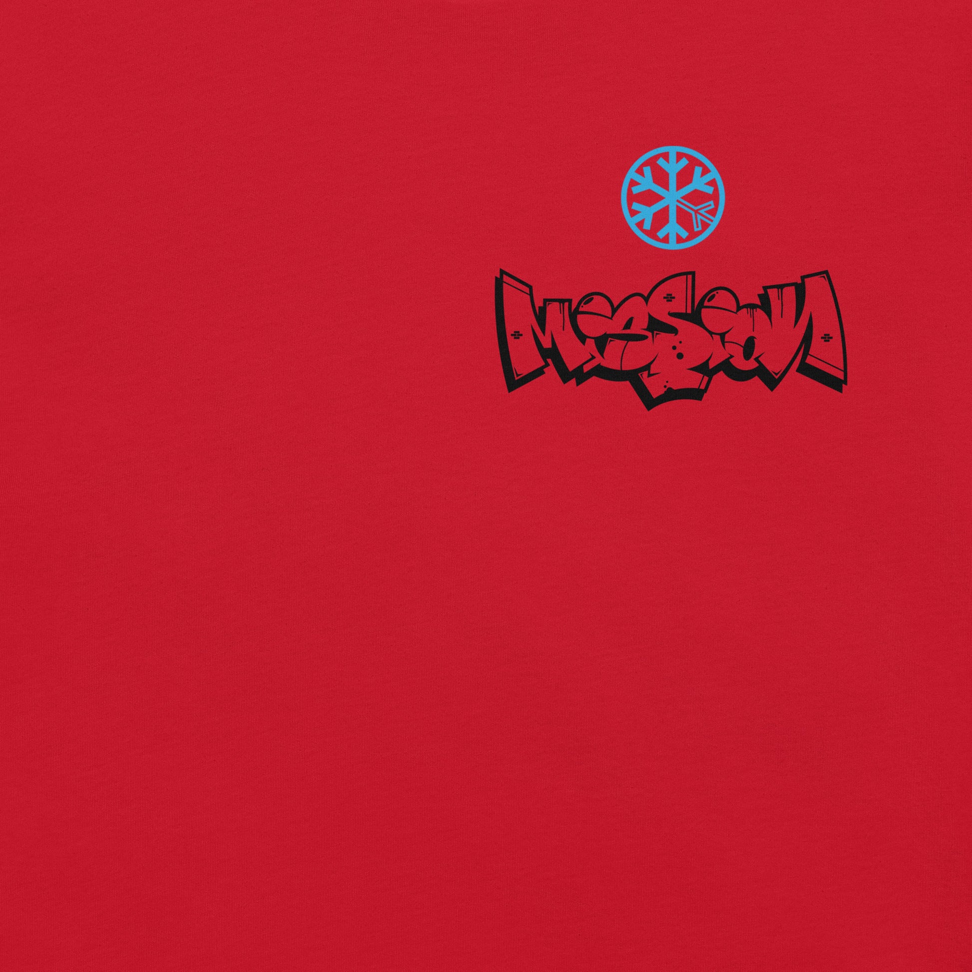 Red-Mission Graffiti Character Tee from B.Different Clothing, front graphic, graffiti-inspired streetwear t-shirt