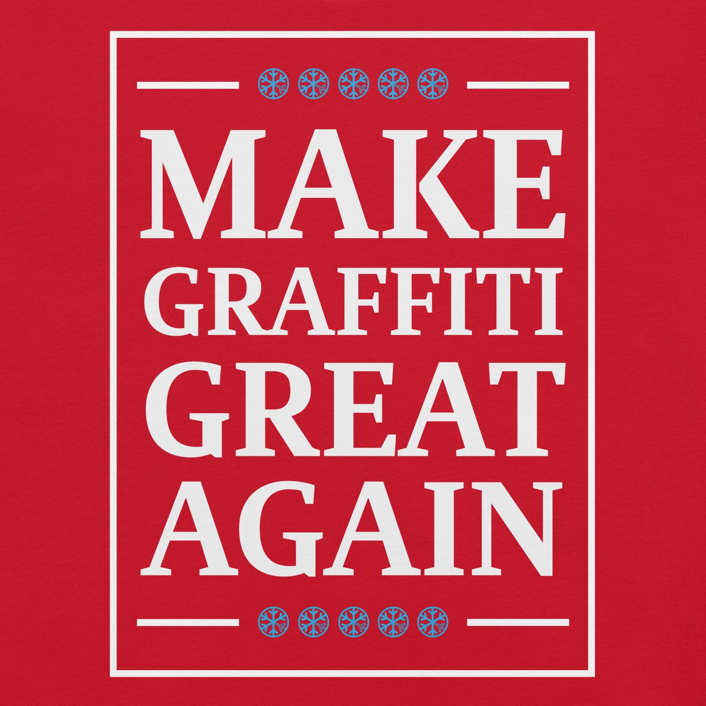 Red-Make Graffiti Great Again Tee from B.Different Clothing, graphic, graffiti-inspired streetwear t-shirt