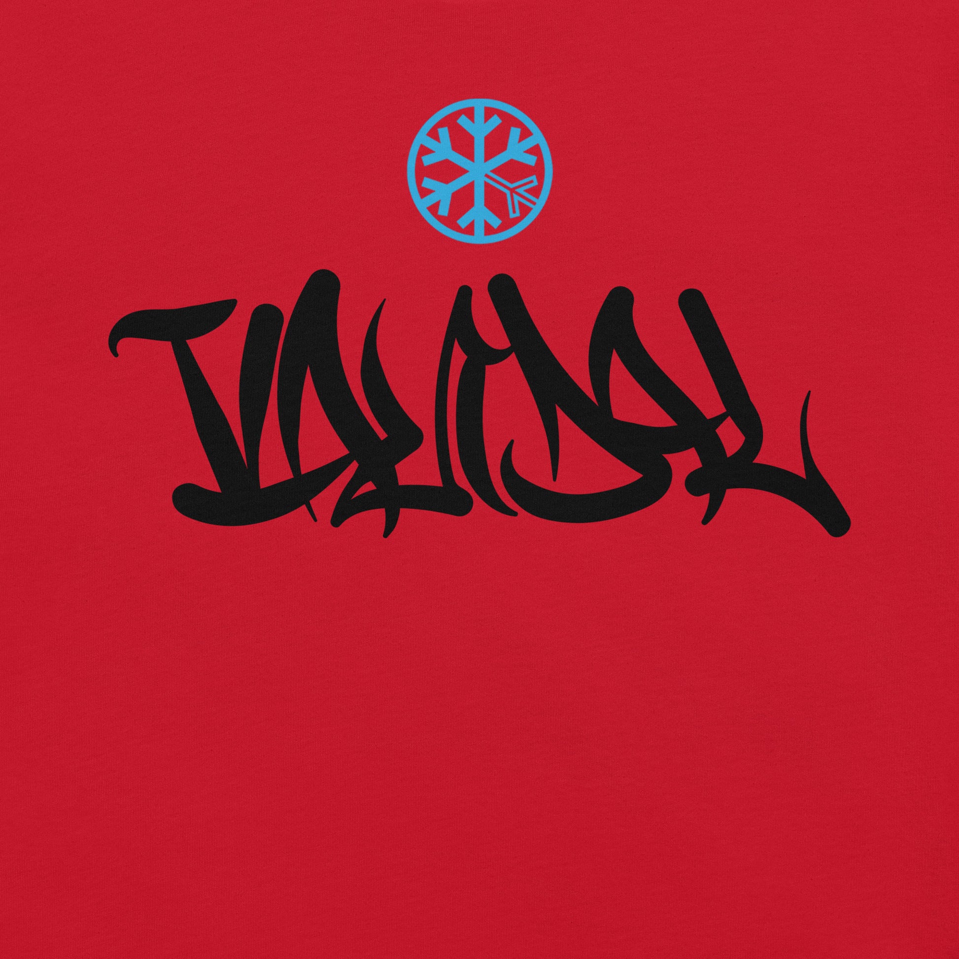 Red-Vandal Graffiti Tag Tee from B.Different Clothing, graphic, graffiti-inspired streetwear t-shirt