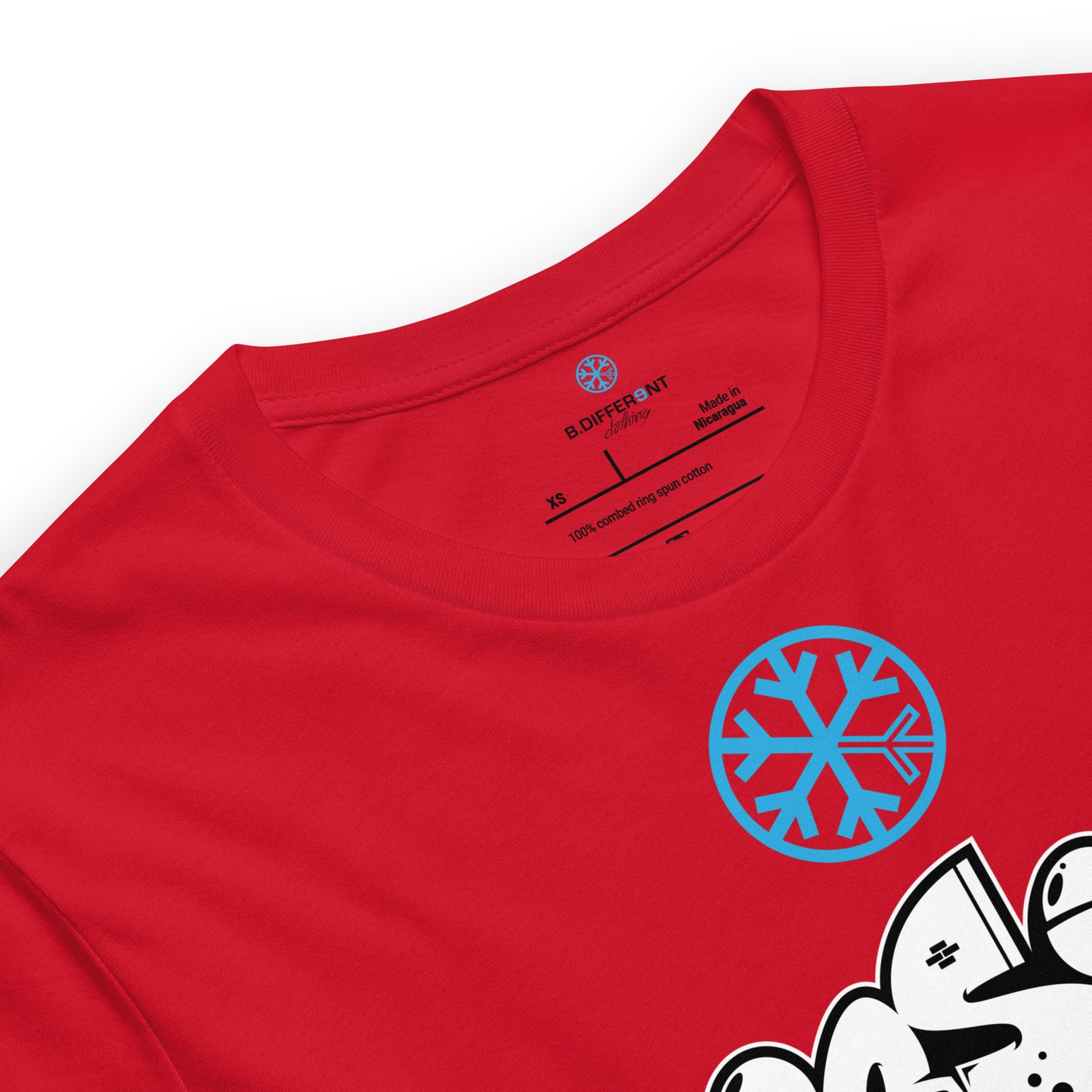 Rad-Mission Graffiti Piece Tee from B.Different Clothing, collar, graffiti-inspired streetwear t-shirt