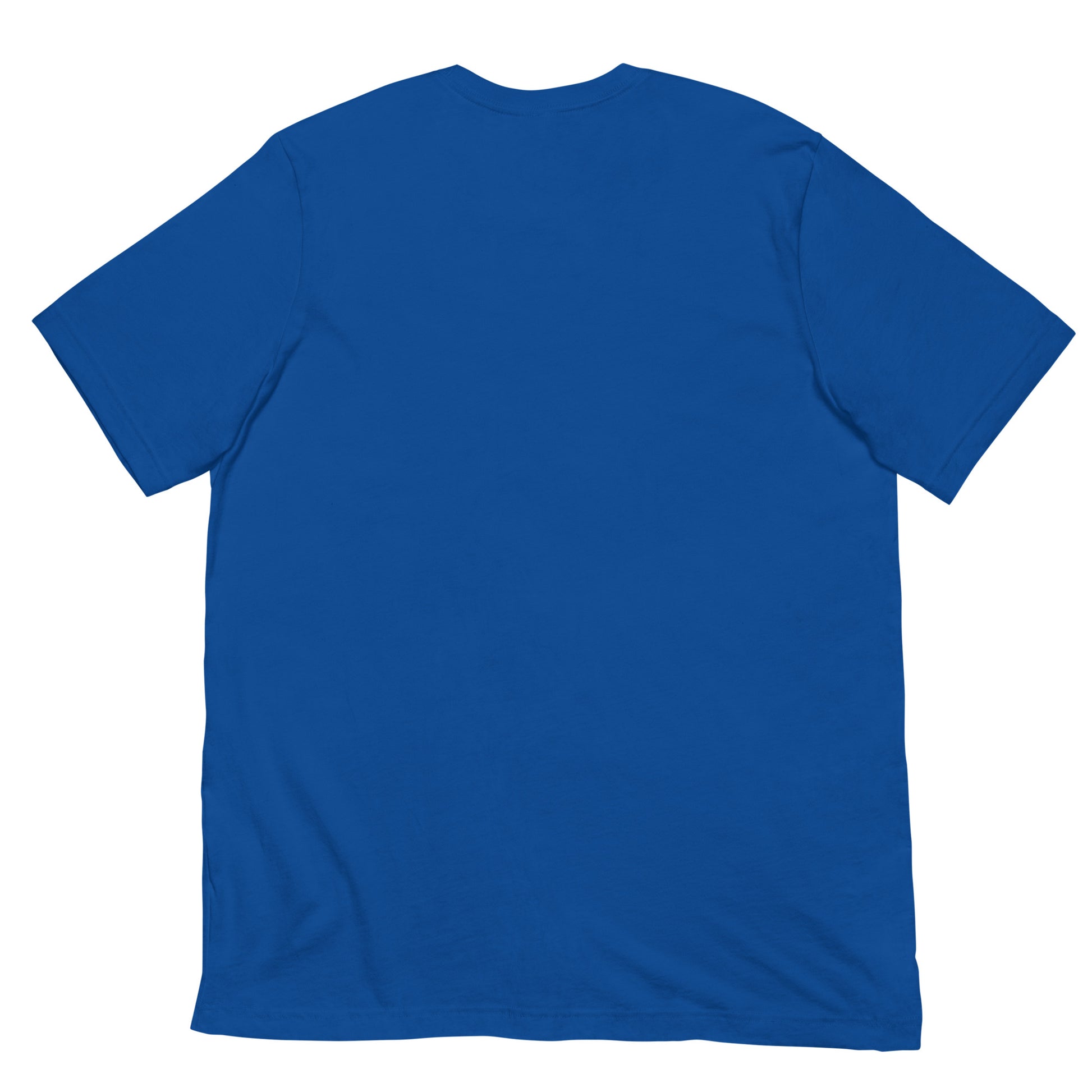 Blue-Superweird Tee from B.Different Clothing, back view, graffiti-inspired streetwear t-shirt