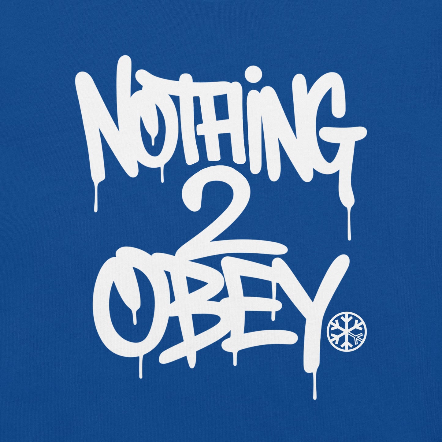 Blue-Nothing 2 Obey Graffiti Tee from B.Different Clothing, graphic, graffiti-inspired streetwear t-shirt