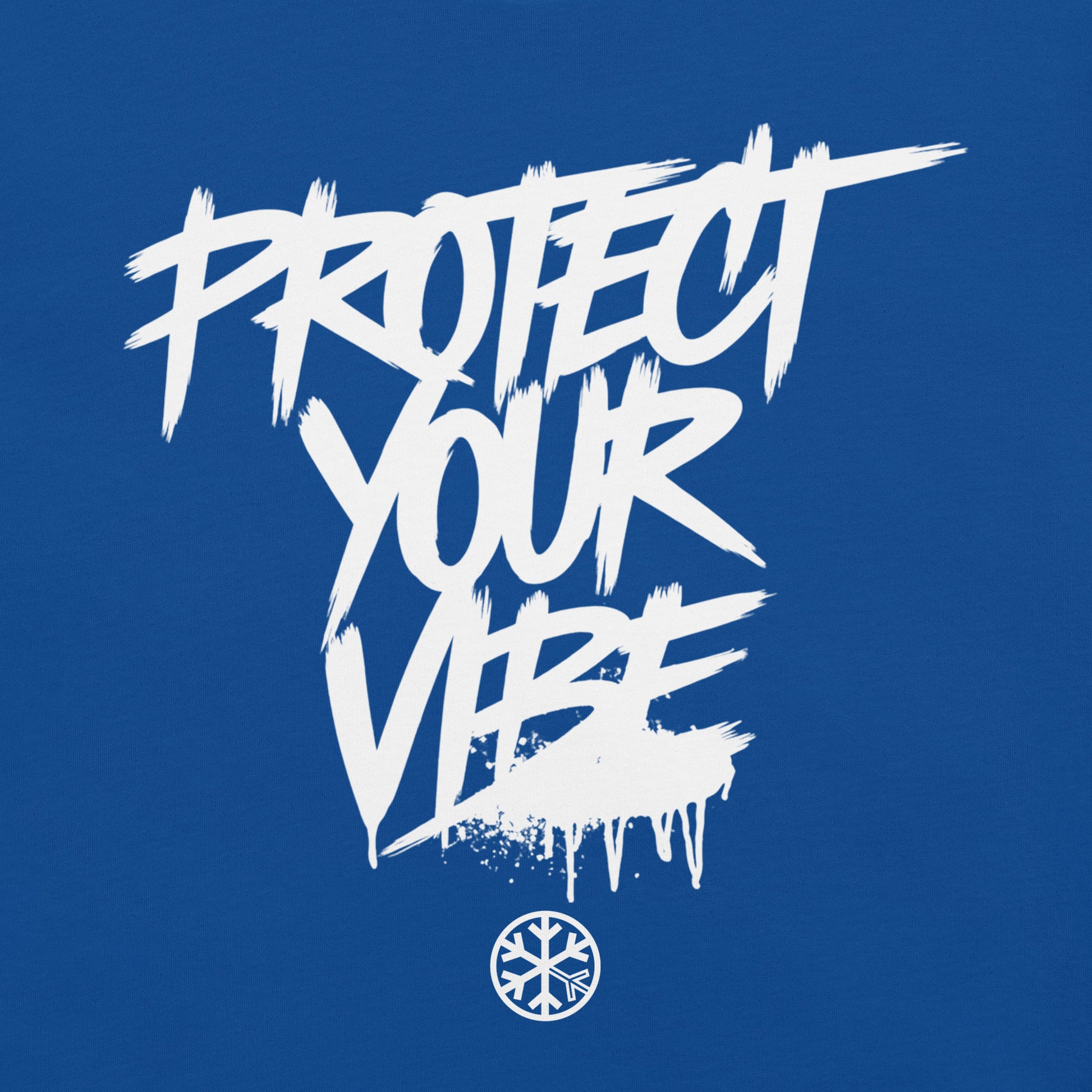 Blue-Protect Your Vibe Graffiti Tag Tee from B.Different Clothing, graphic, graffiti-inspired streetwear t-shirt